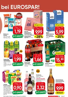 Eurospar Flugblatt ab 08.10.2026 gültig | Seite: 9 | Produkte: Zucker, Mango, Bohne, Regal