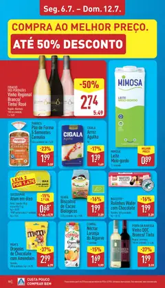 Pré-visualização Leite Meio-Gordo, Mimosa Leite Meio-Gordo. 1 L unidade válido de 06/07/2026 | Página: 10