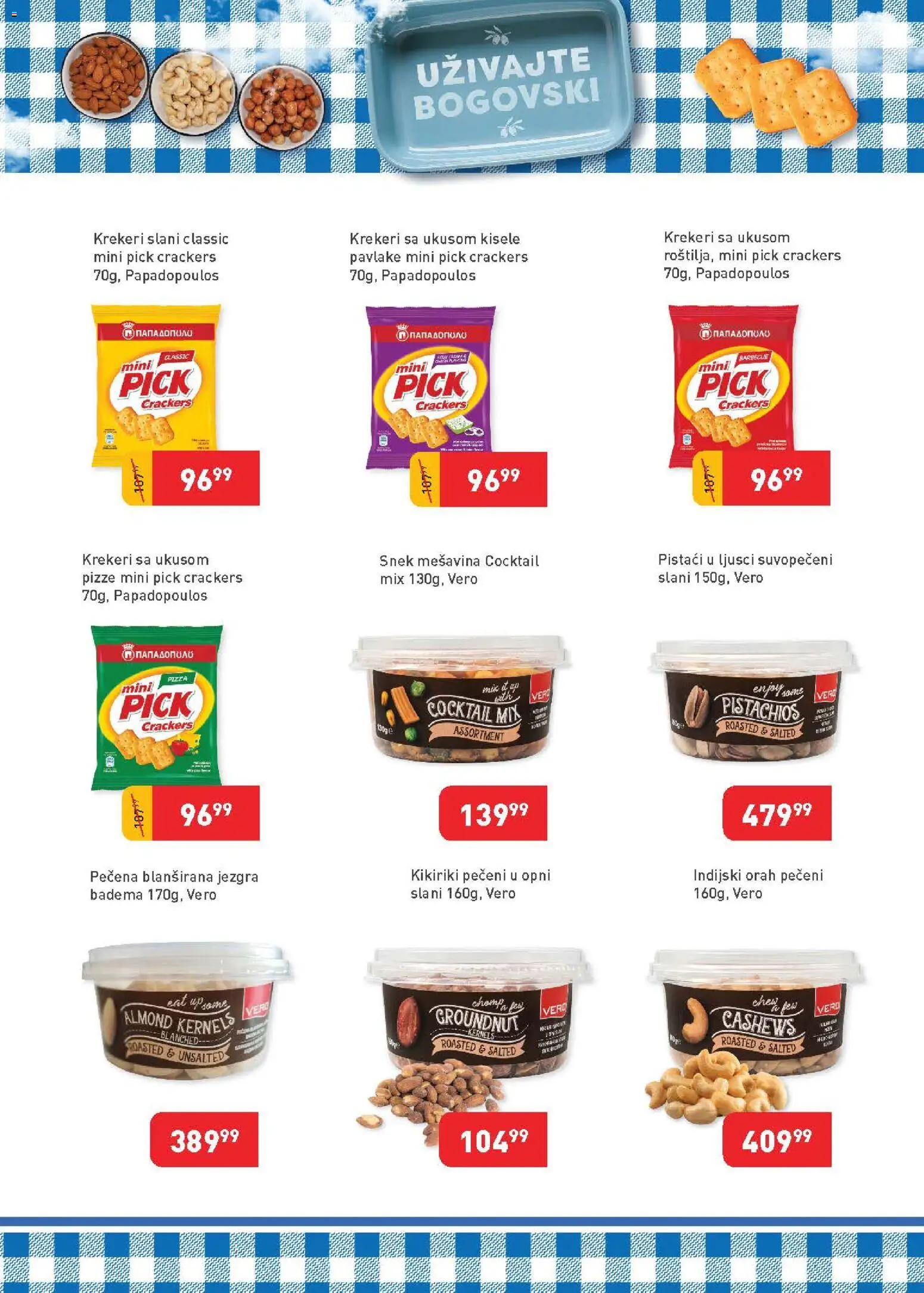 SuperVERO katalog - važi od 01.06.2026 | Strana: 19 | Proizvode: Indijski orah, Pistaći, Orah, Kikiriki
