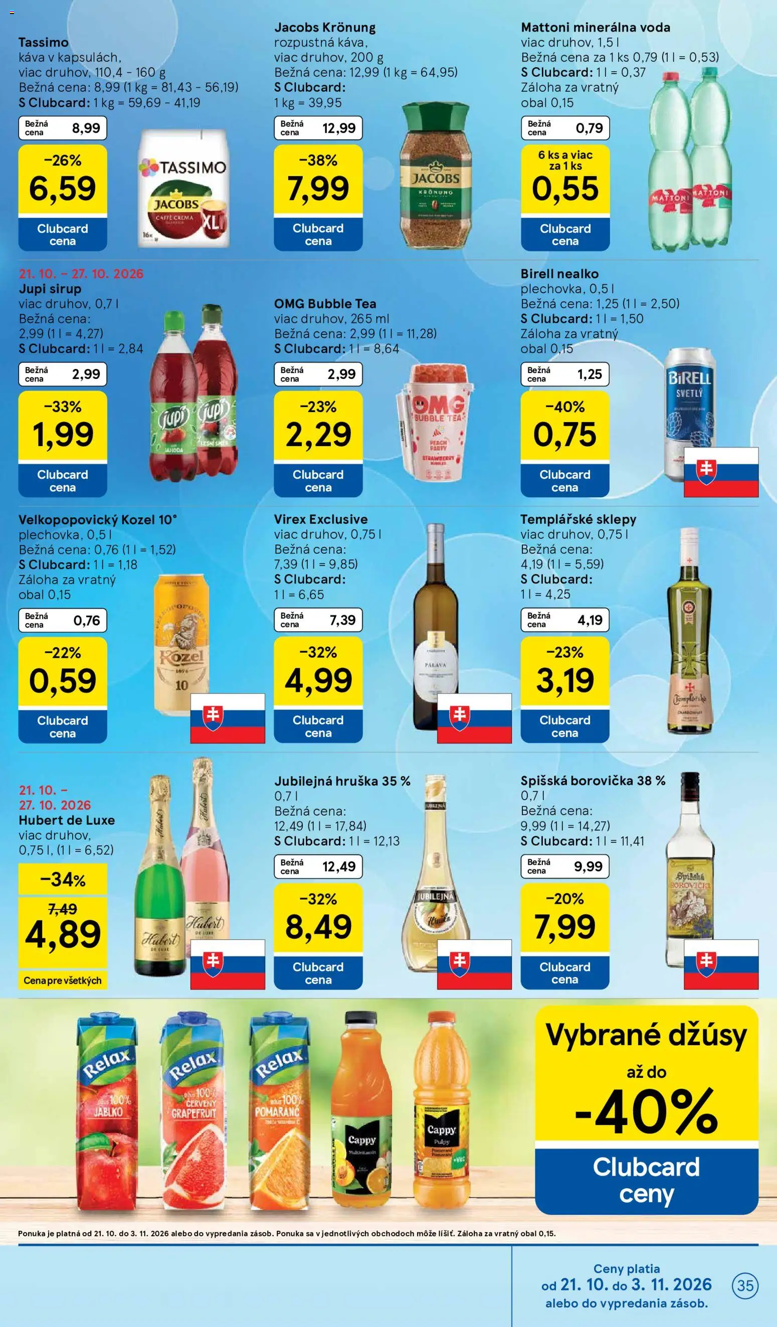 Nové Tesco akcie – leták je platný od 21.10.2026 | Strana: 35