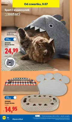 Pogląd oferty "Lidl Katalog" - ważna od 06.07.2026 | Strona: 46 | Produkty: Poduszka, Drapak, Drapak dla kota