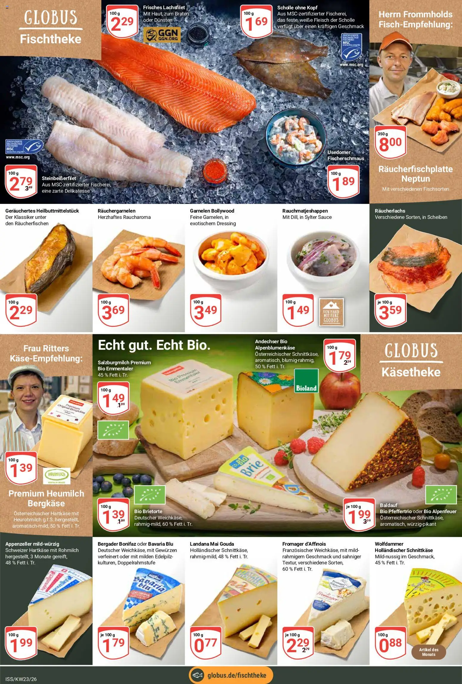 Globus Prospekt – gültig ab 01.06.2026 | Seite: 12 | Produkte: Gouda, Dressing, Räucherlachs, Fleisch