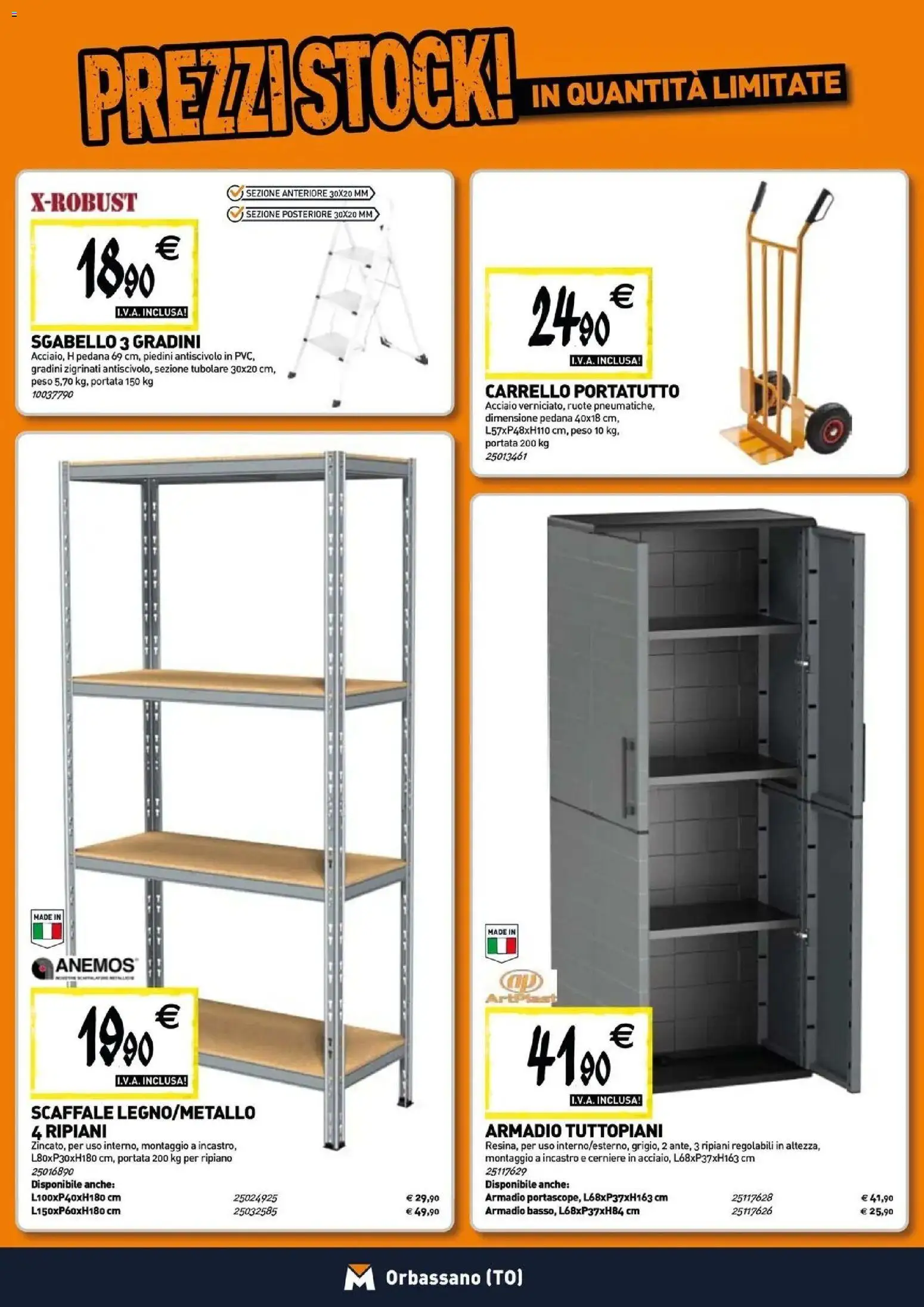 Nuovo TECNOMAT catalogo Orbassano dal 27/08/2026 > offerte anteprima 🛍️ | Pagina: 16 | Prodotti: Ripiano, Carrello, Scaffale, Armadio