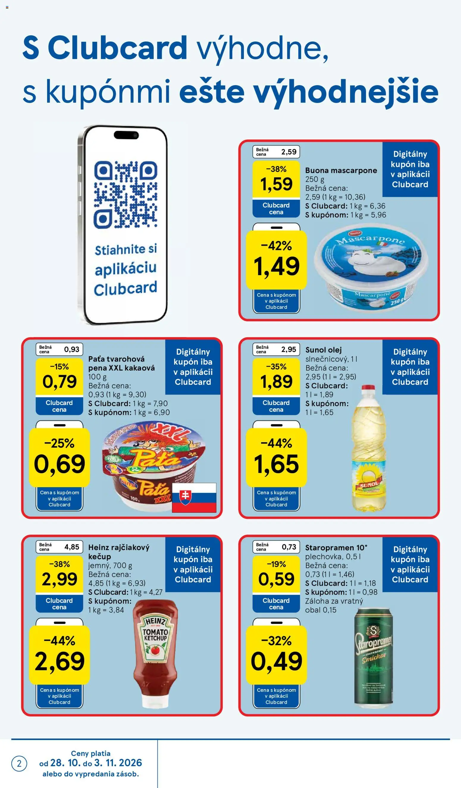 Nové Tesco akcie – leták je platný od 28.10.2026 | Strana: 2