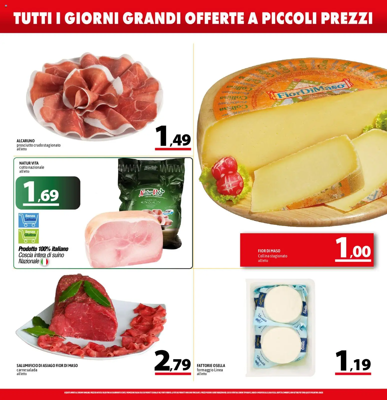 Volantino A&O del 30.04.2026 | Pagina: 4 | Prodotti: Suino, Formaggio, Prosciutto, Terra