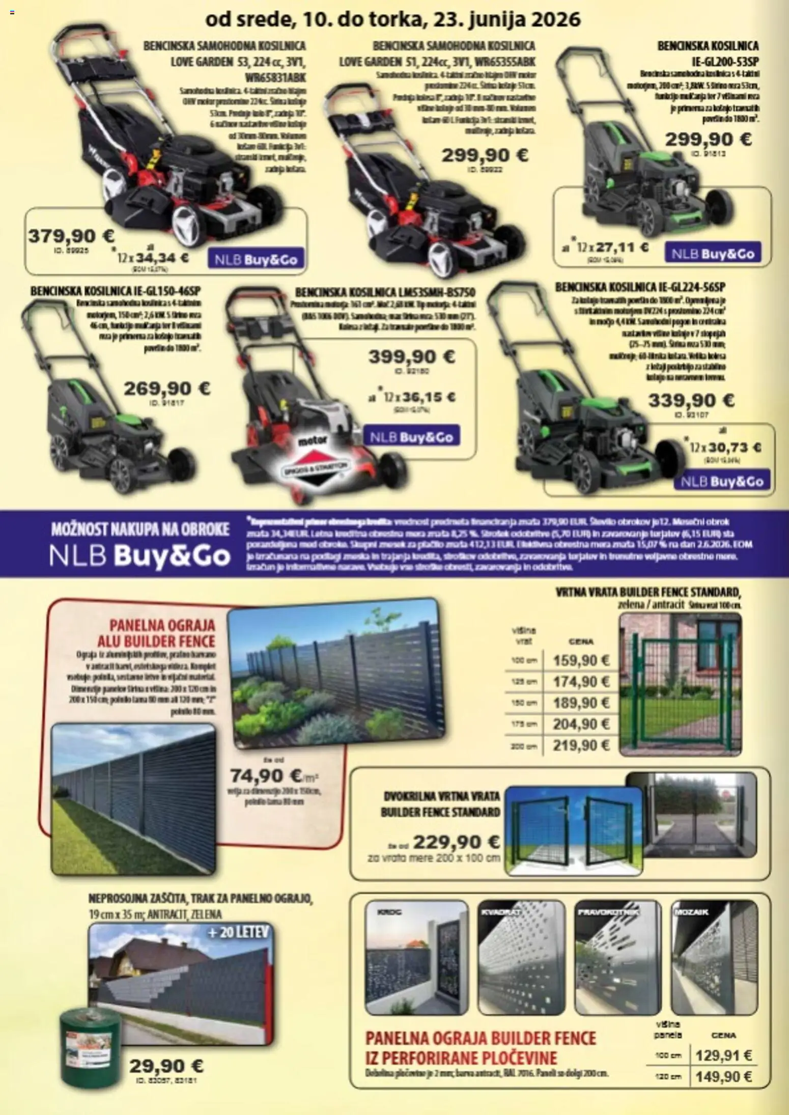 Novi Živex katalog ponudbe – veljaven od 10.06.2026 | Stran: 6 | Izdelki: Kosilnica, Letev, Barva, Zelena