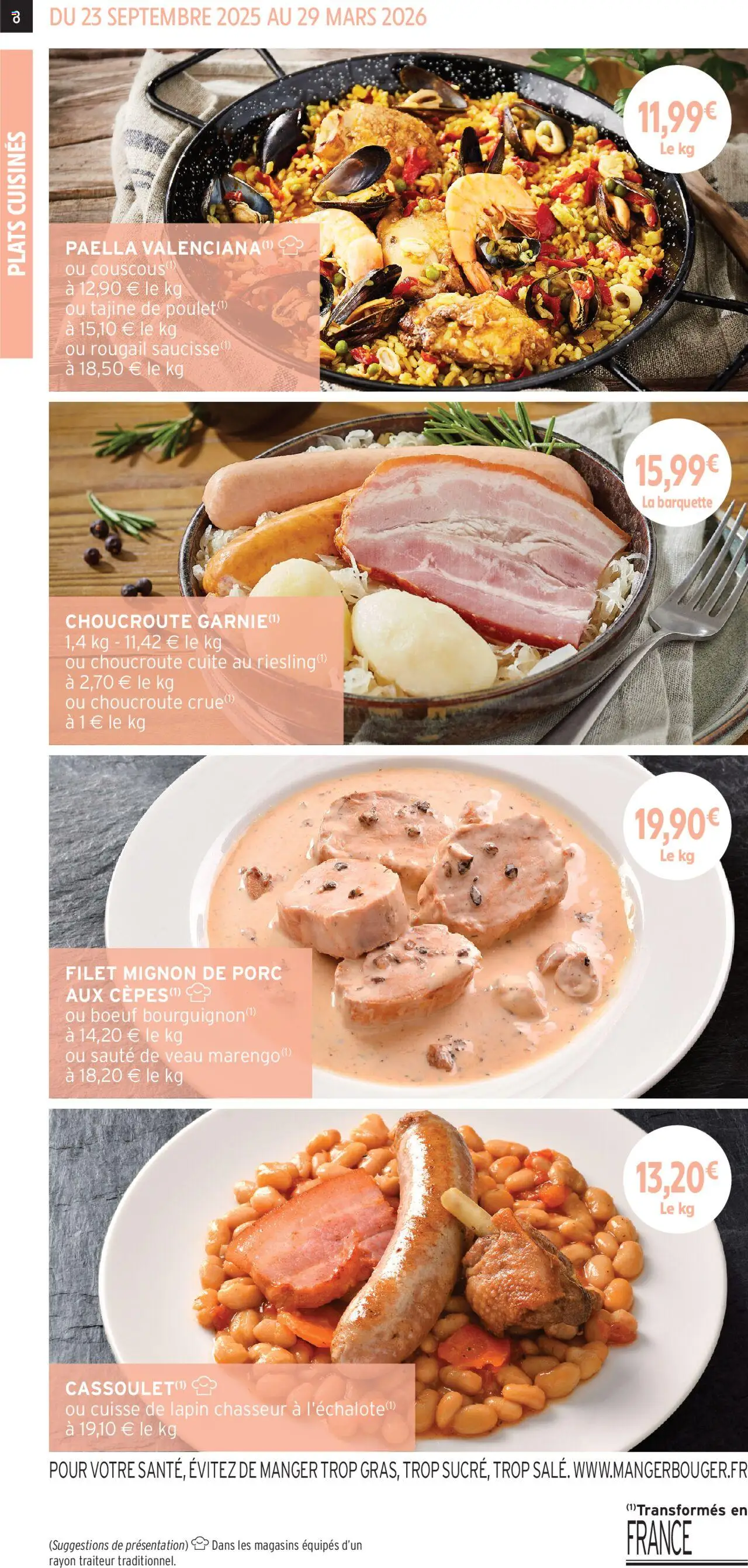 {H1} | Page: 8 | Produits: Tajine, Couscous, Filet mignon, Choucroute cuite