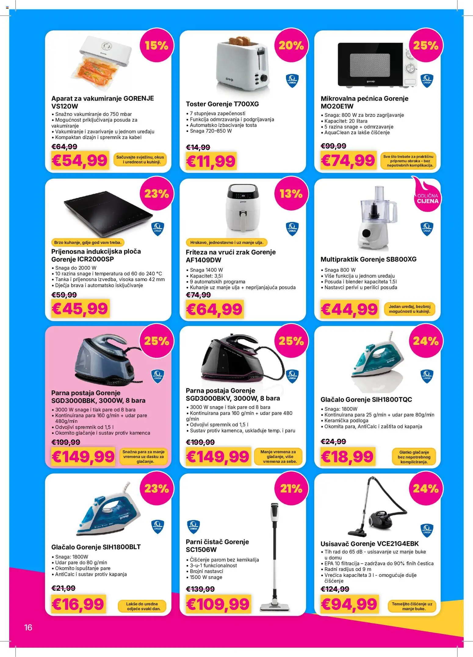 Vacom katalog | vrijedi od 05.10.2026 | Stranica: 16 | Proizvodi: Usisavač, Pećnica, Mikrovalna pećnica, Friteza na vrući zrak