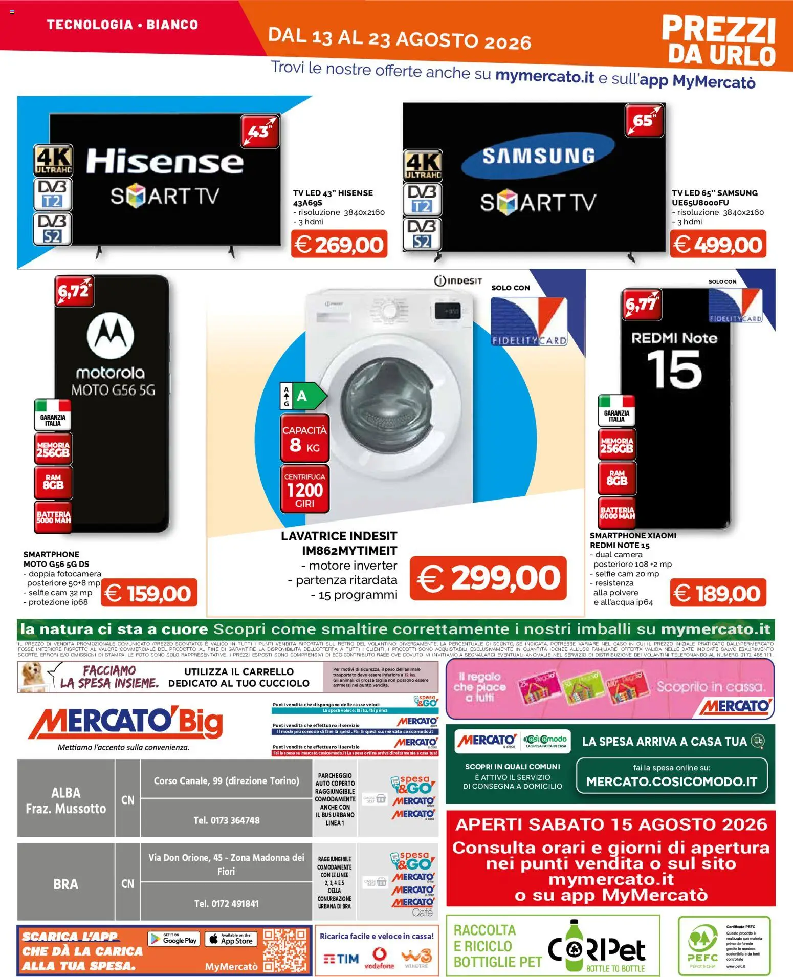 Volantino Mercatò del 13/08/2026 | Pagina: 24 | Prodotti: The, Smartphone, Fiori, Samsung