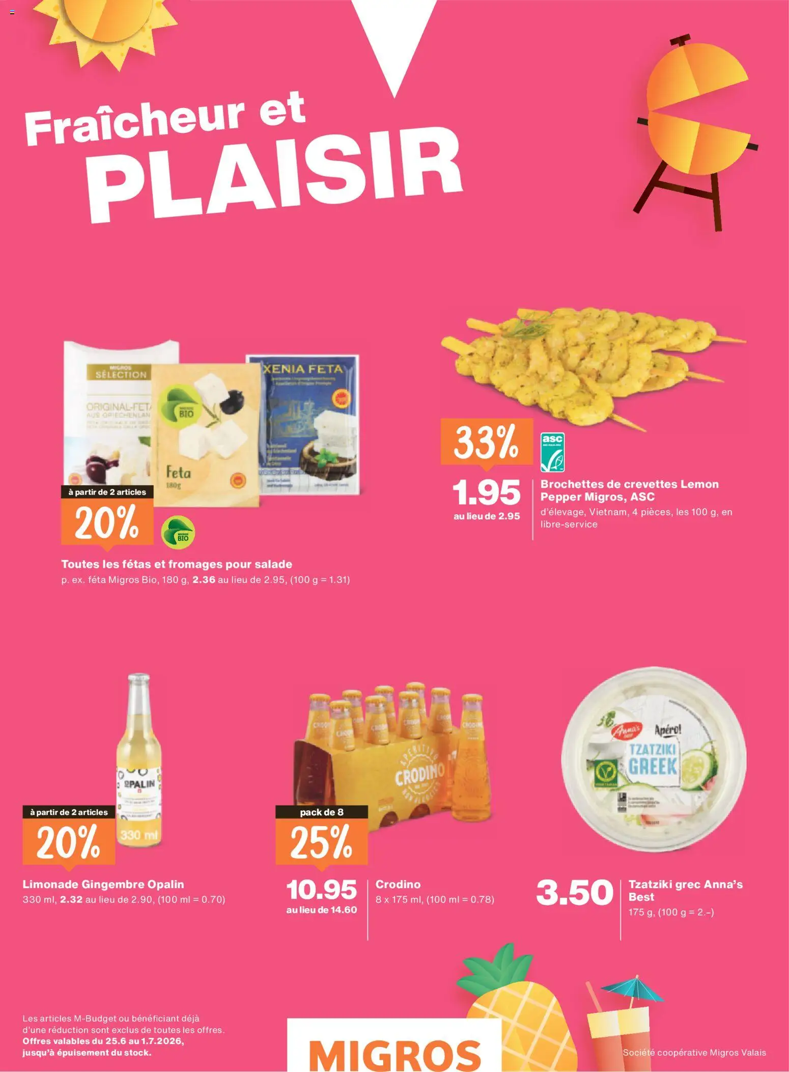 Migros aktionen Magazine FR – gültig ab 24.06.2026 | Seite: 39 | Produkte: Feta, Limonade
