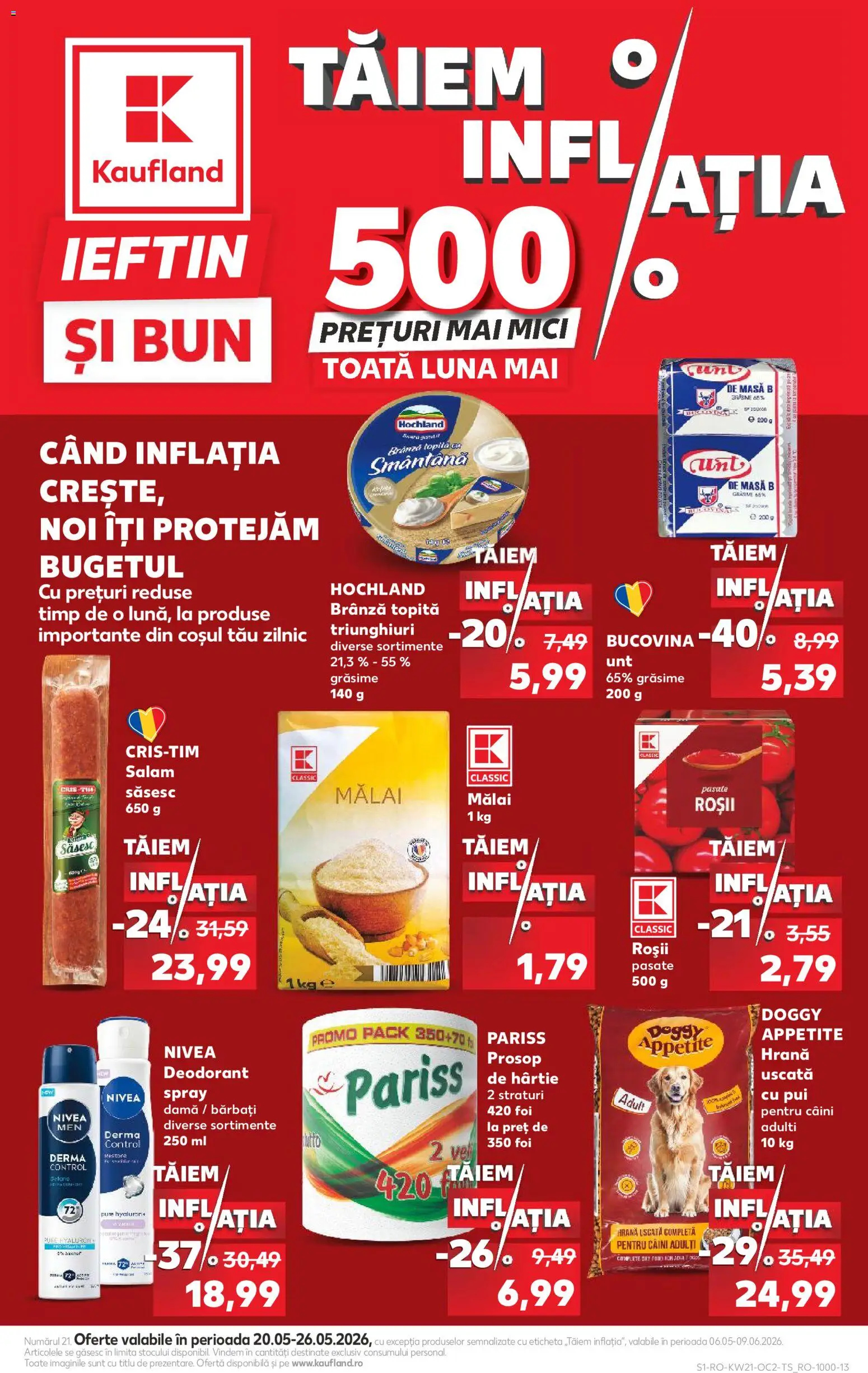 Kaufland RO akciós ujság - amely érvényes a következő dátumtól: 20.05.2026 | Oldal: 1