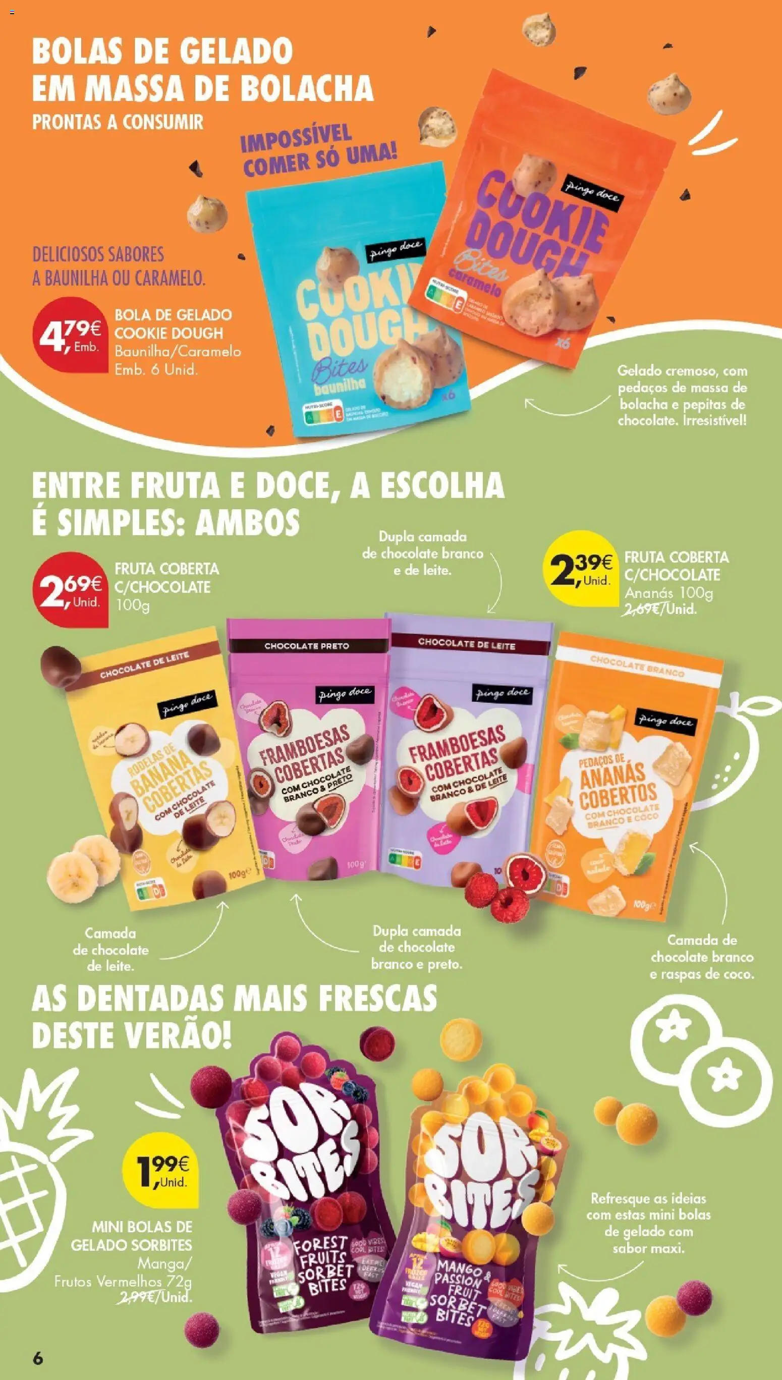 Pingo Doce Especial Gelados │ válido de 21/07/2026 | Página: 6 | Produtos: Banana, Gelado, Chocolate, Massa