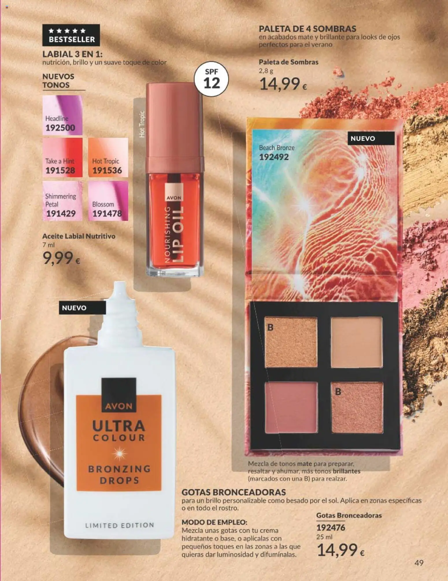 Catálogo AVON campaña 8 │ válido desde el 01/08/2026 | Página: 49 | Productos: Aceite, Crema