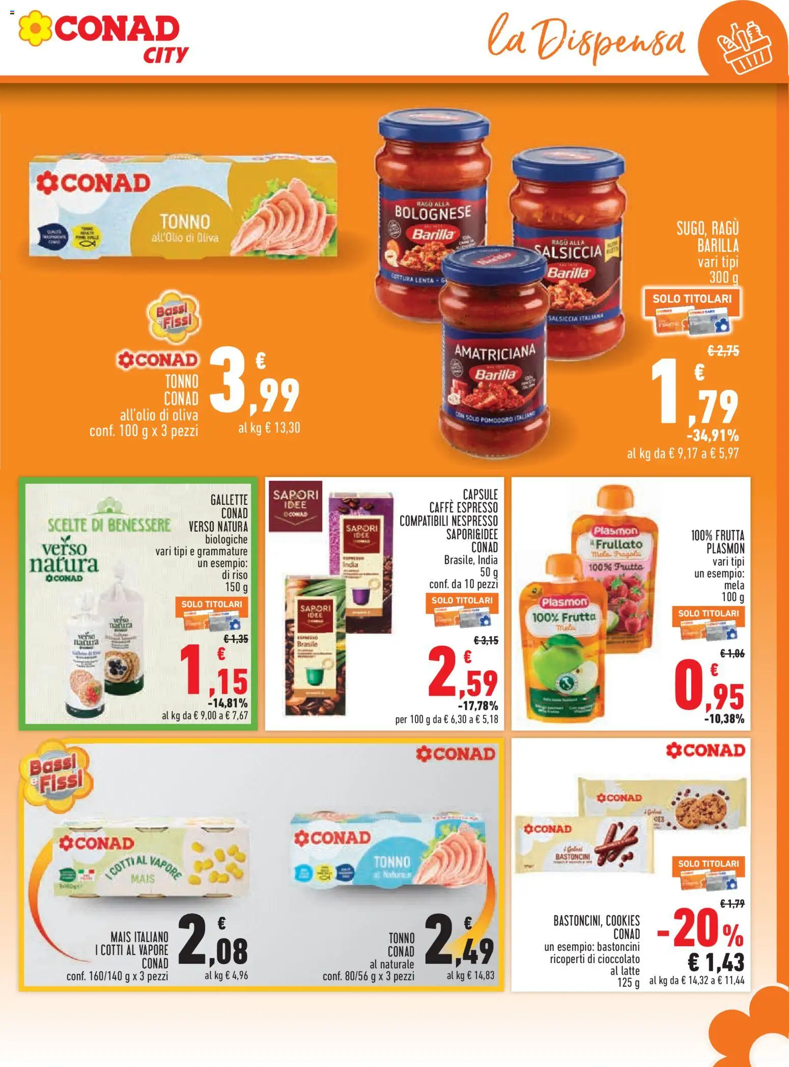 Volantino Conad del 07.05.2026 | Pagina: 11 | Prodotti: Frutta, Salsiccia, Gallette, Mais