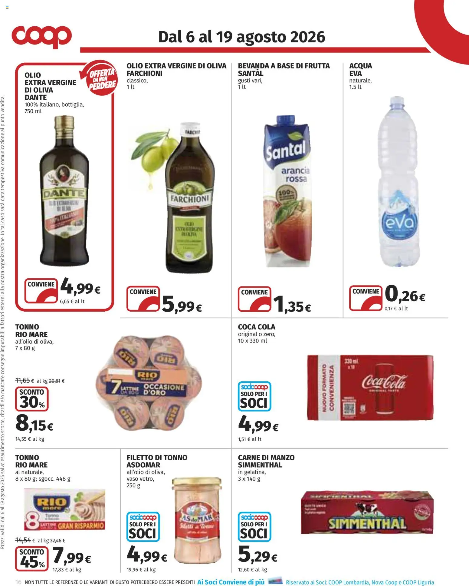 Volantino COOP del 06/08/2026 | Pagina: 16