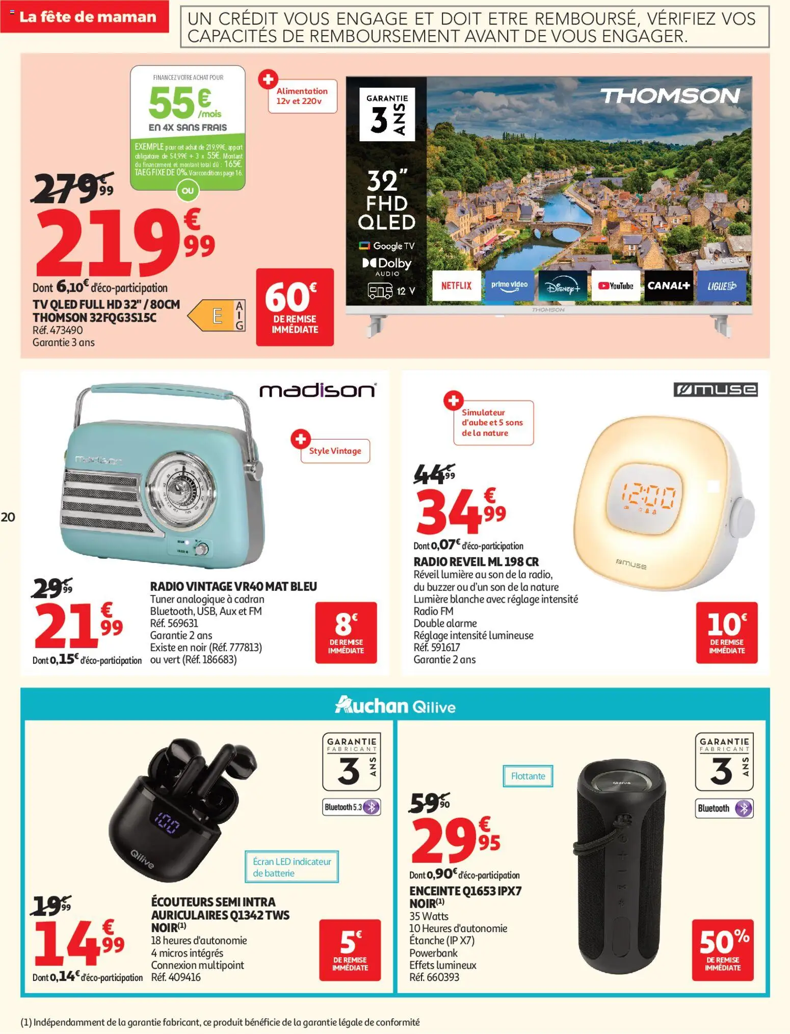{H1} | Page: 20 | Produits: Vidéo, Audio, Écouteurs, Enceinte
