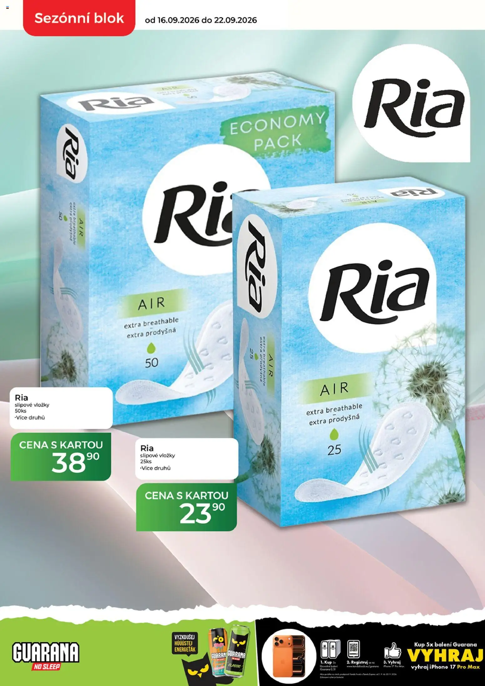 Tamda Foods leták od 16.09.2026 | Strana: 8 | Produkty: Vložky, Iphone, Blok, Slipové vložky