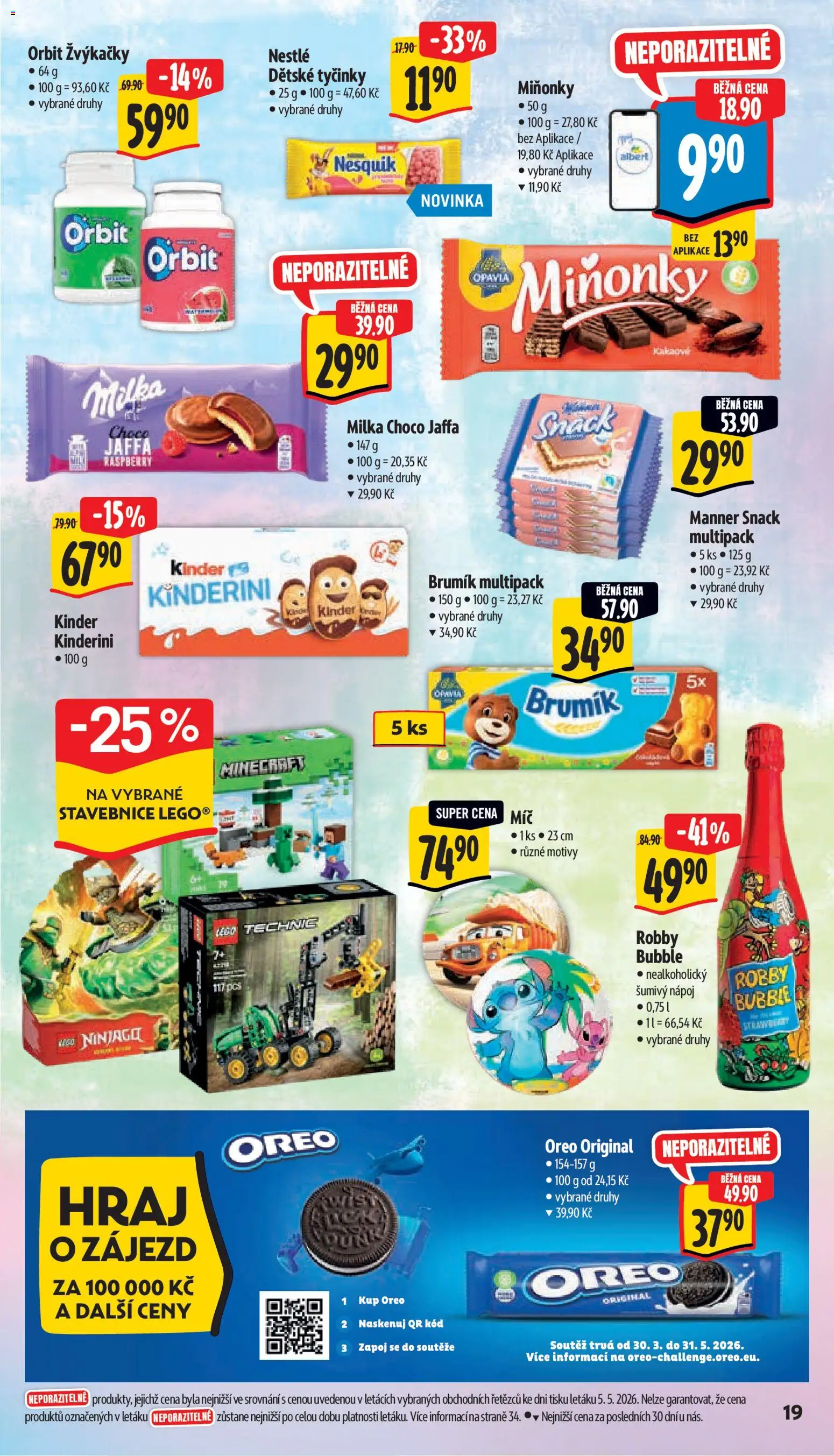 Albert leták - Hypermarket od 13.05.2026 | Strana: 27 | Produkty: Stavebnice, Tyčinky, Nesquik, Oreo