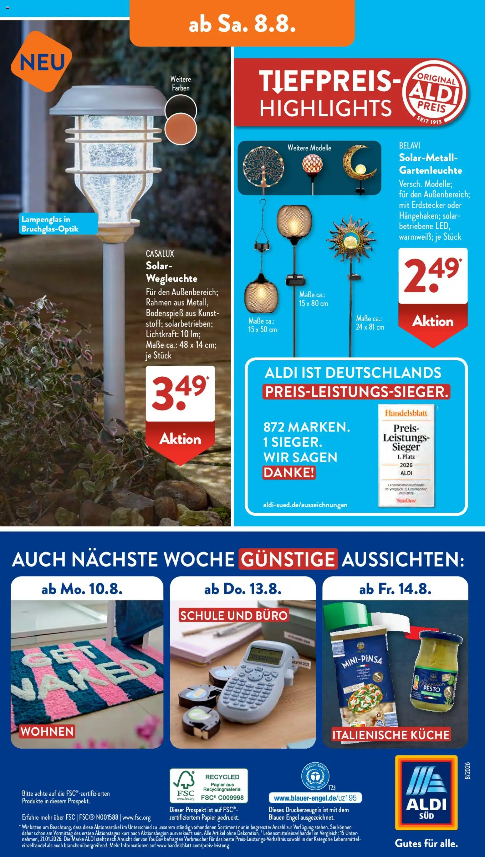 Aldi Süd Prospekt – gültig ab 03.08.2026 | Seite: 16 | Produkte: Belavi, Küche