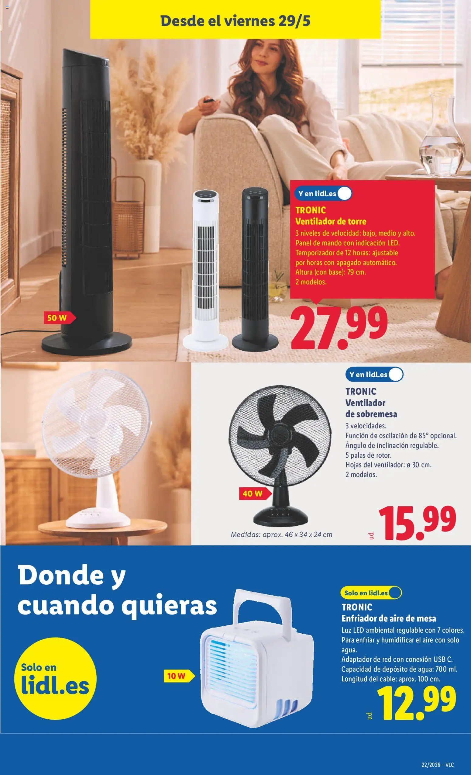 Lidl folleto de bazar │ válido desde el 25.05.2026 | Página: 21 | Productos: Cable, Adaptador, Ventilador, Mesa