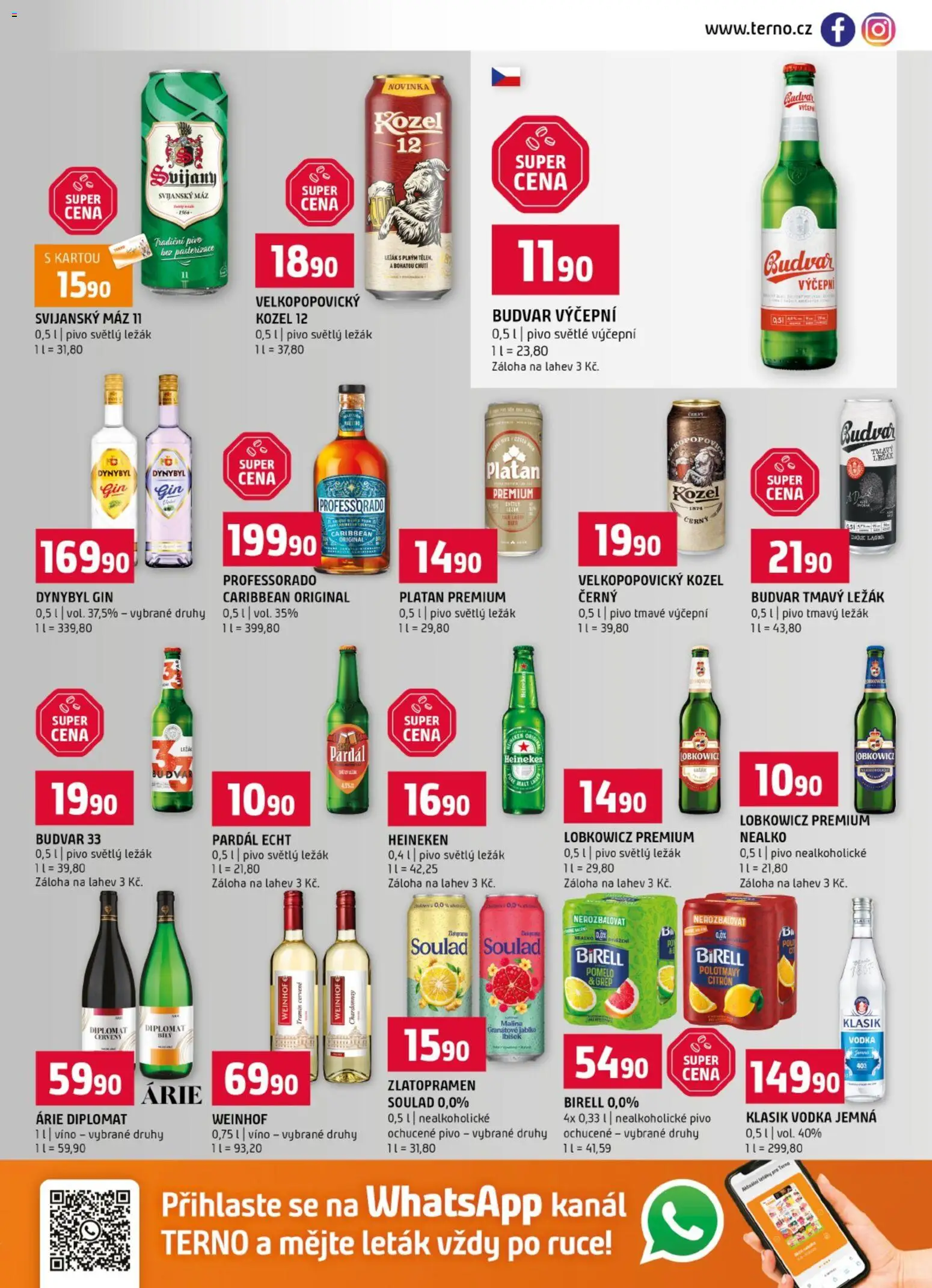 Terno leták od 02.09.2026 | Strana: 13 | Produkty: Zlatopramen, Pomelo, Pivo, Grep