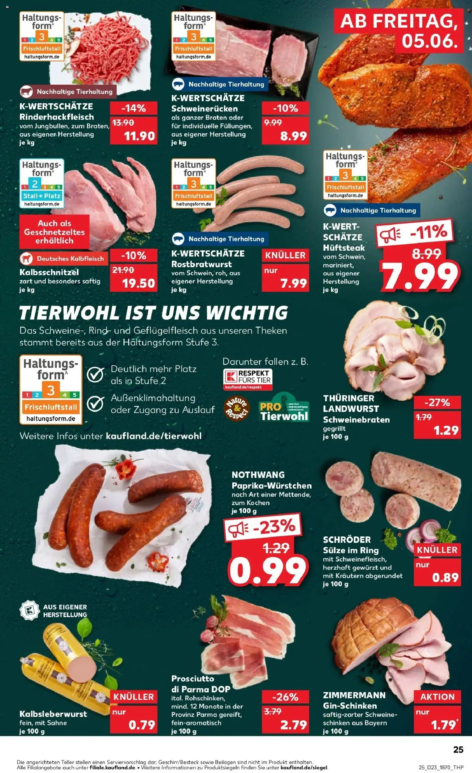 Kaufland Prospekt Neunkirchen – gültig ab 04.06.2026 | Seite: 25 | Produkte: Bratwurst, Schweinerucken, Steak, Sahne