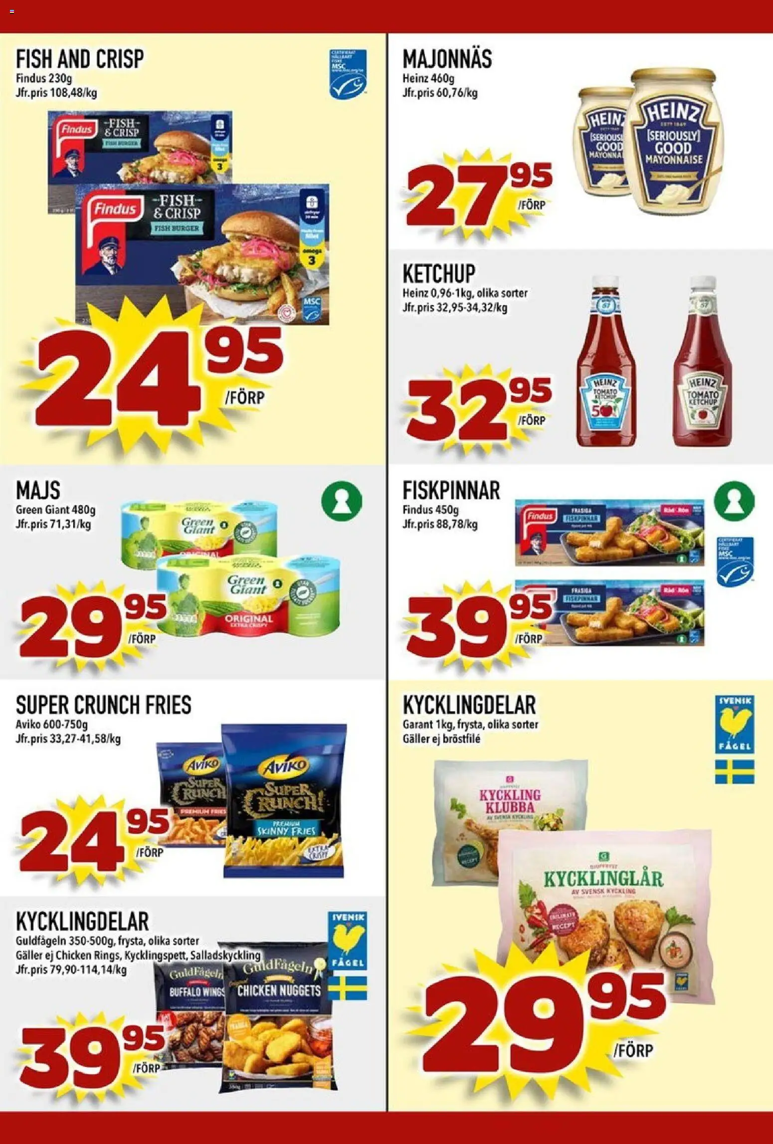 Din Mat reklamblad aktuell från 24/08/2026 | Sida: 6 | Produkter: Majonnäs, Ketchup, Kyckling, Kycklinglår