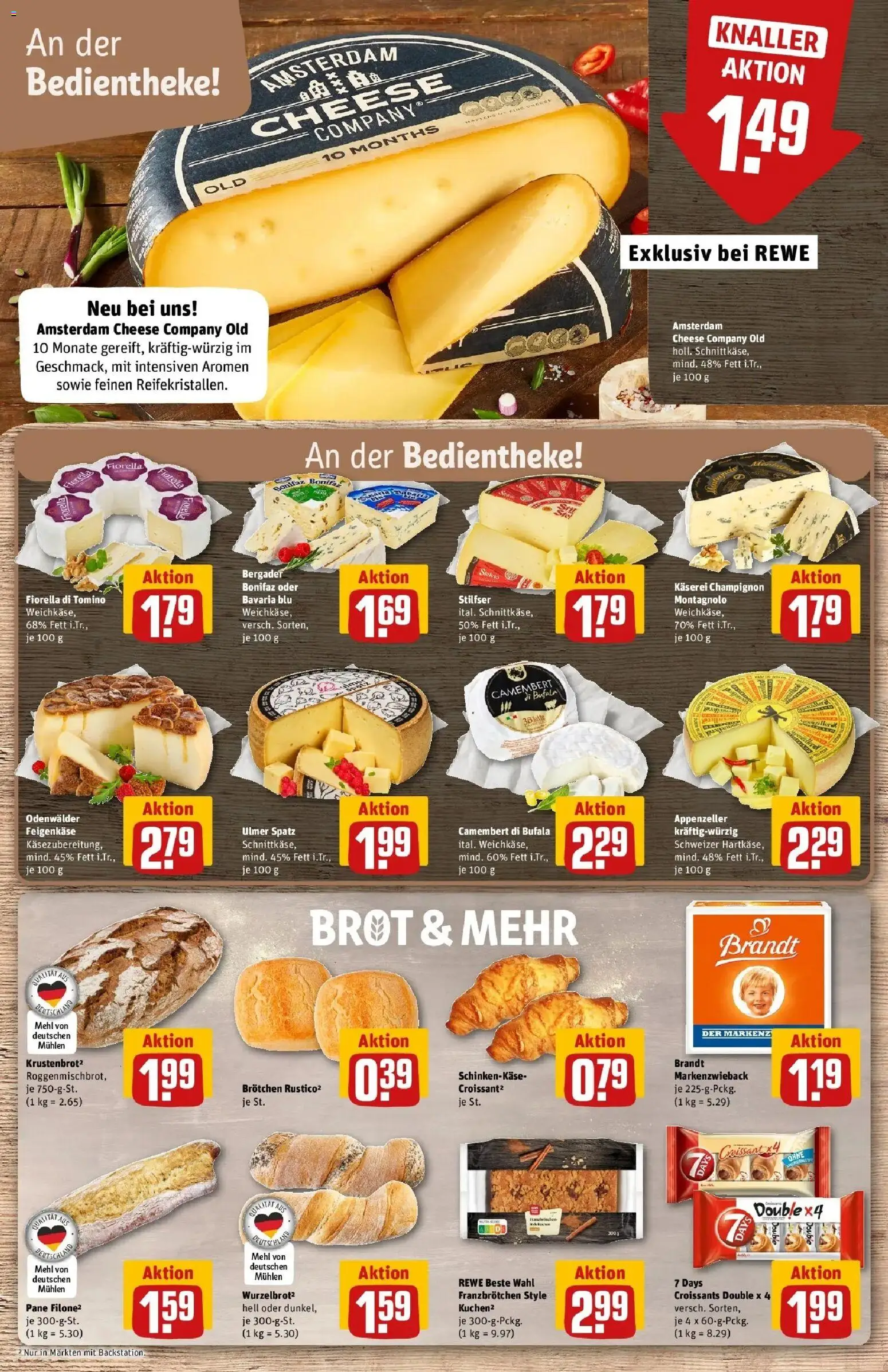 Rewe Prospekt Heidelberg/Handschuhsheim – gültig ab 27.07.2026 | Seite: 15 | Produkte: Mehl, Pane, Croissant, Brot