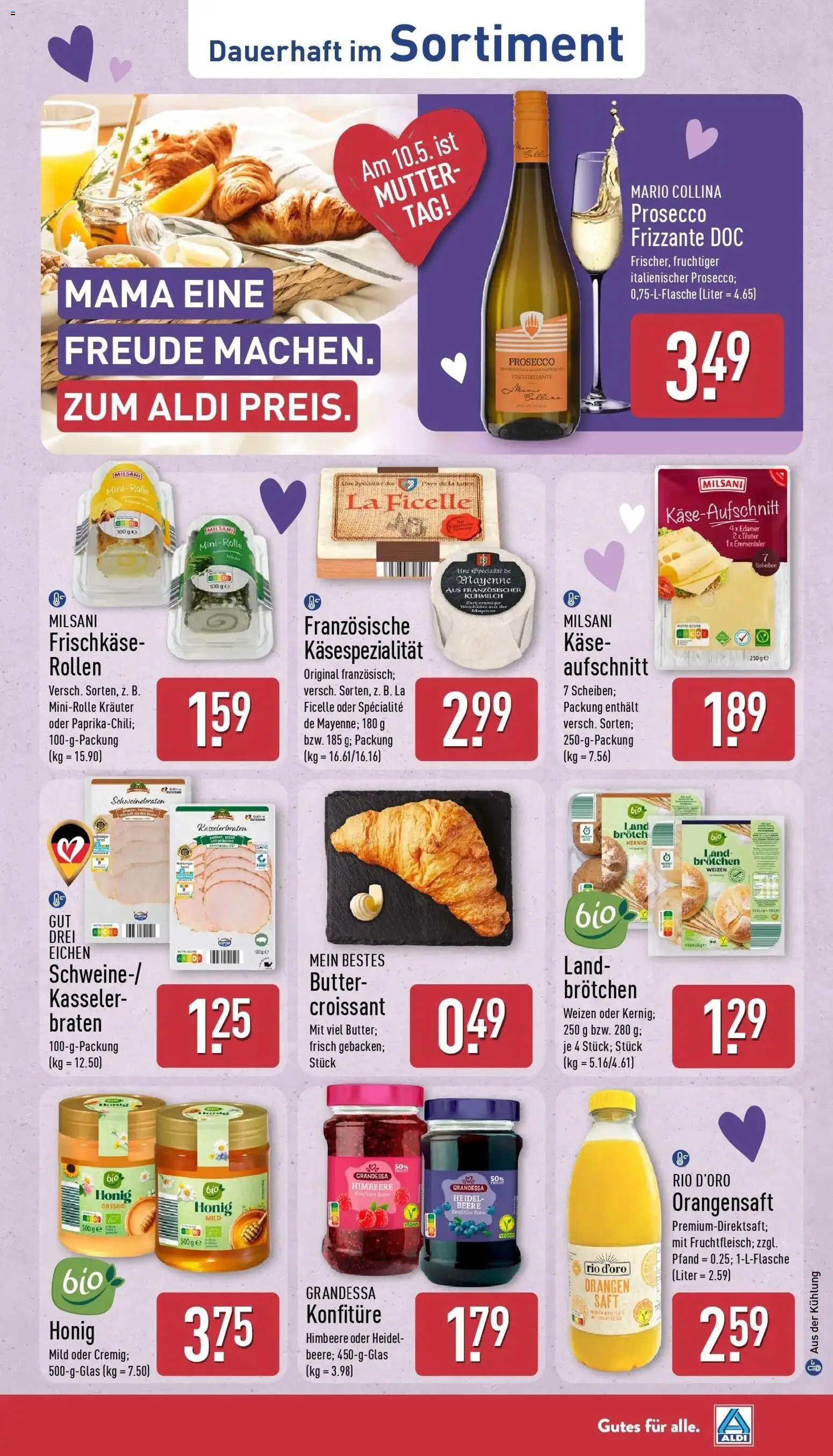 Aldi Wochenangebote – gültig ab 04.05.2026 | Seite: 34 | Produkte: Orangen, Edamer, Himbeere, Frischkase
