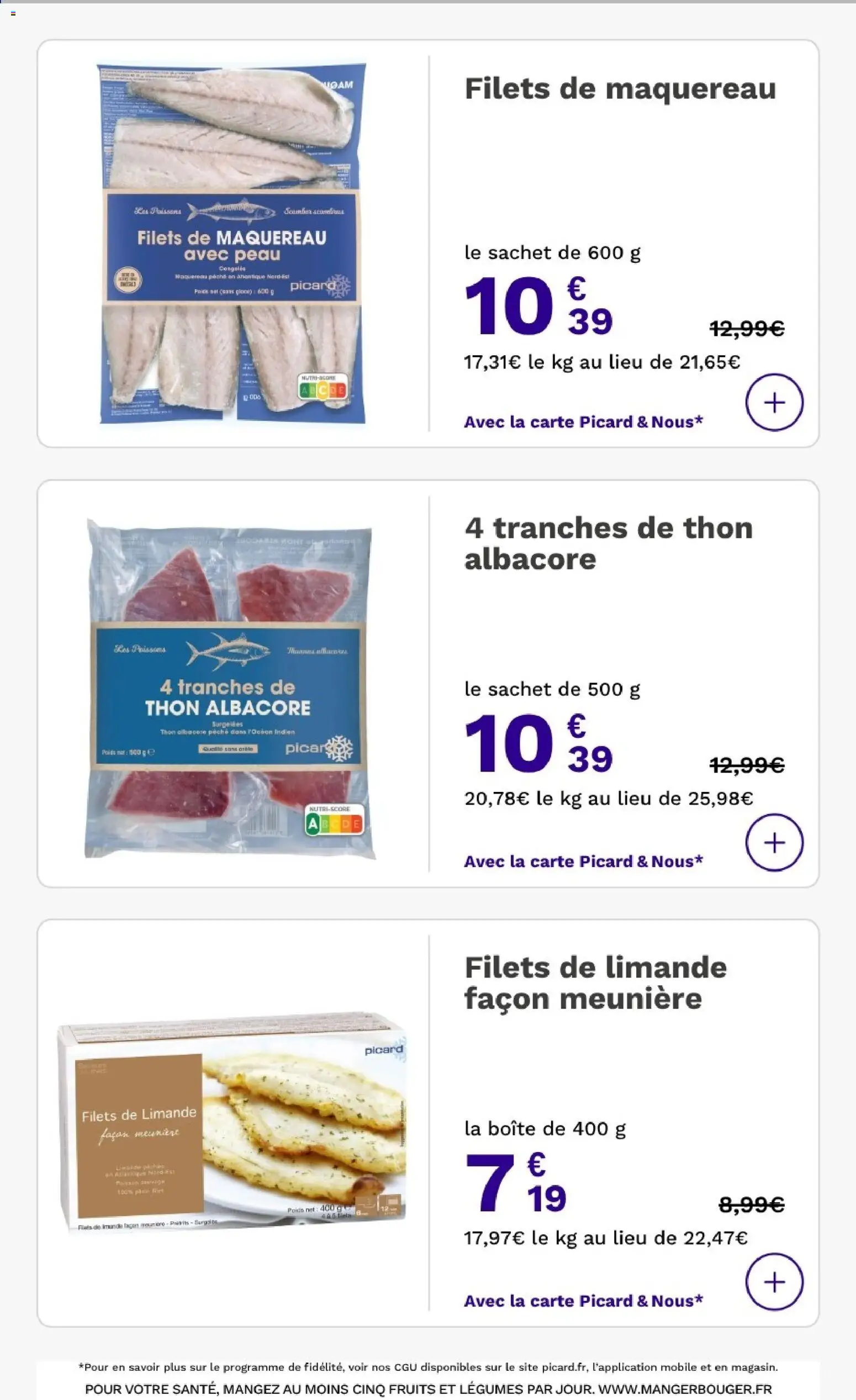 {H1} | Page: 14 | Produits: Pêche, Poids, Maquereau, Thon