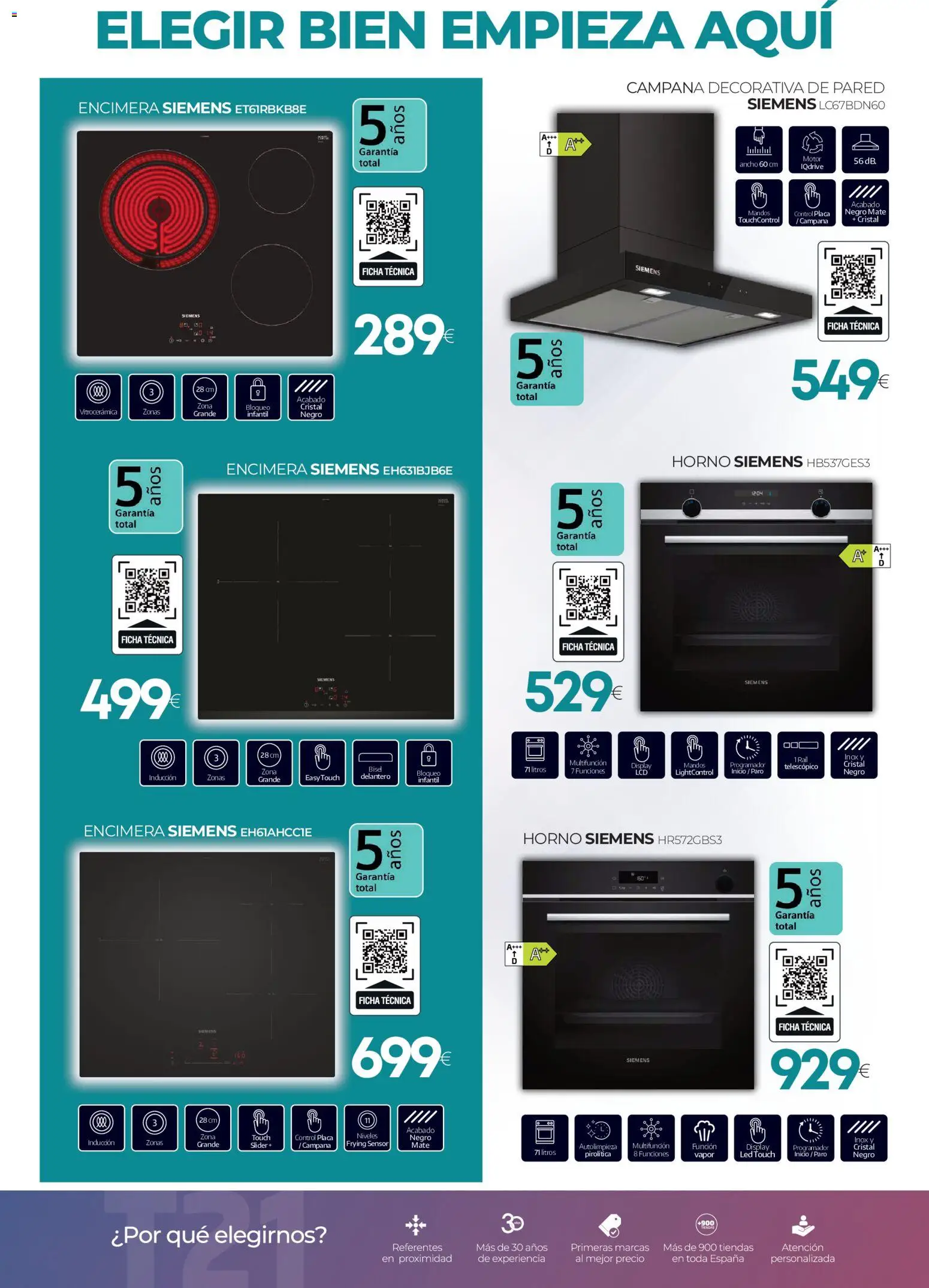 Tien 21 folleto Siemens │ válido desde el 01/07/2026 | Página: 3 | Productos: Horno