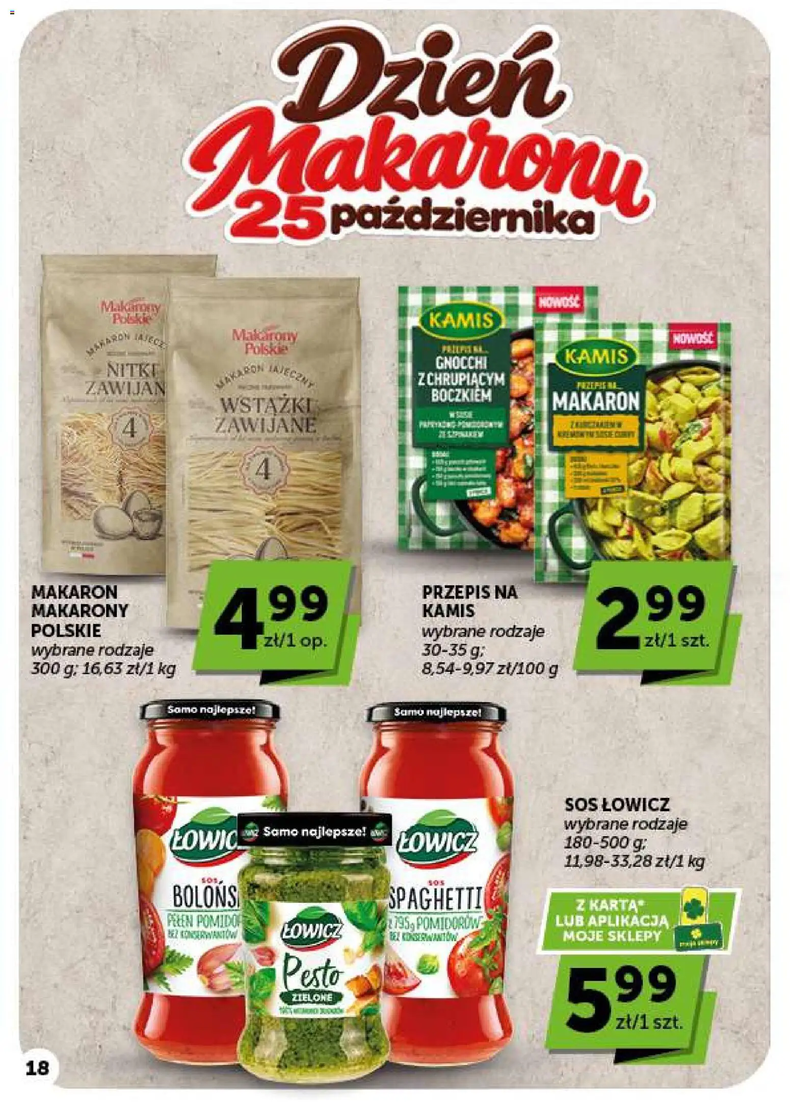 ABC gazetka od 22.10.2026 | Strona: 18 | Produkty: Spaghetti, Makaron jajeczny, Makarony, Makaron