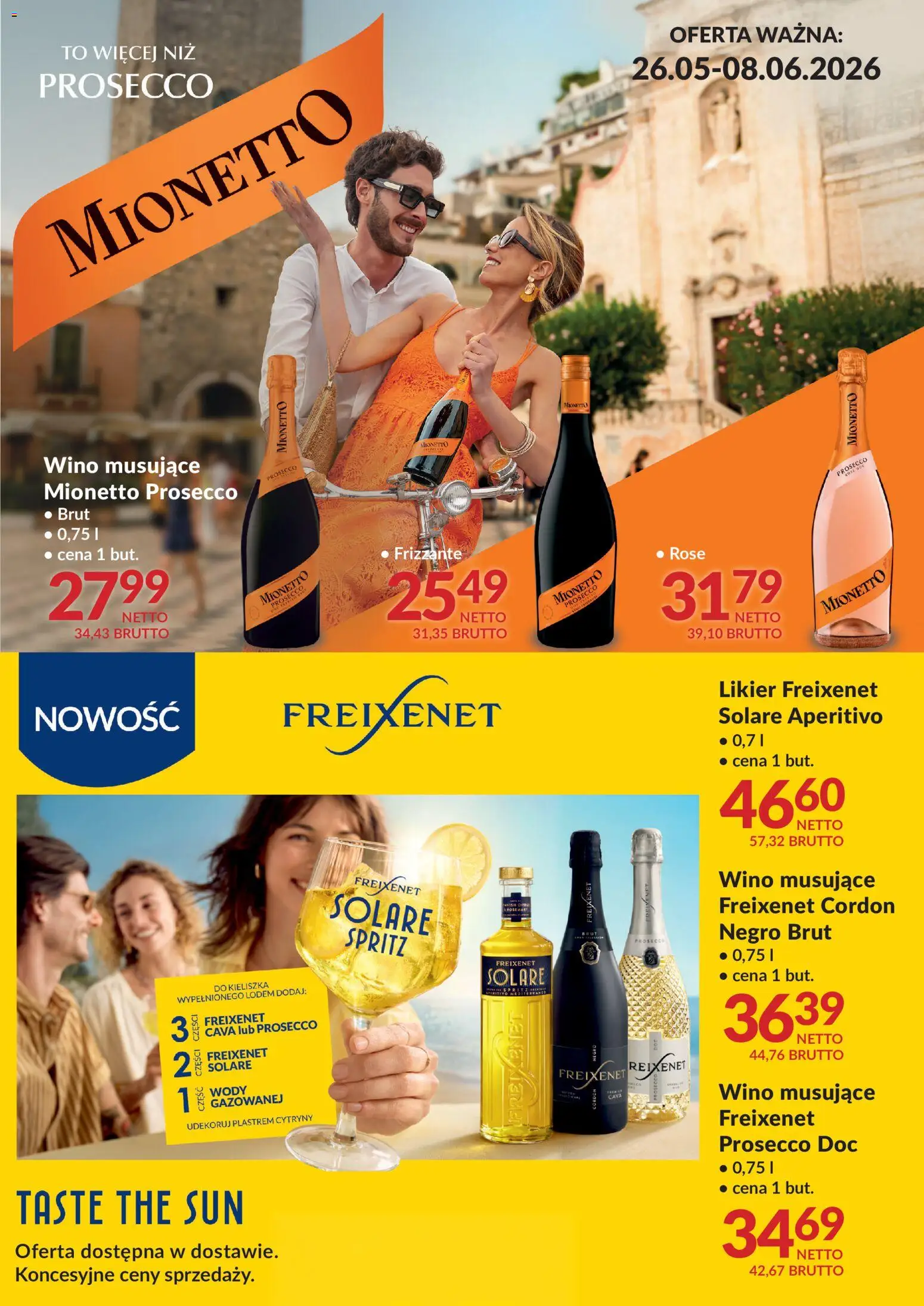 Makro gazetka - Henkell od 26.05.2026 | Strona: 1 | Produkty: Mionetto prosecco, Cytryny, Wino, Prosecco