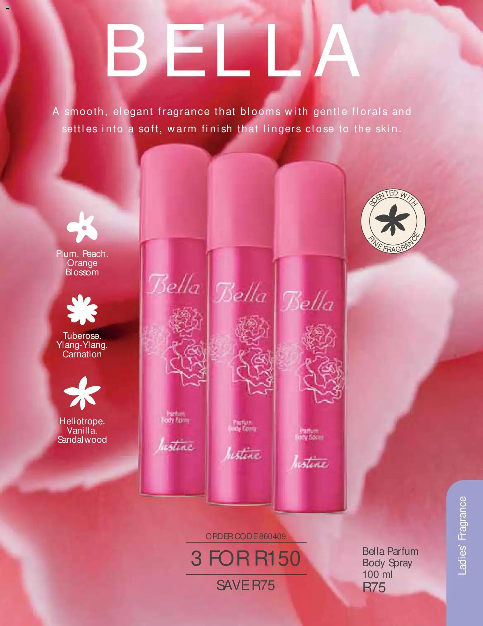 New Justine catalogue – valid from 01/08/2026 | Page: 60 | Products: Body spray, Fragrance