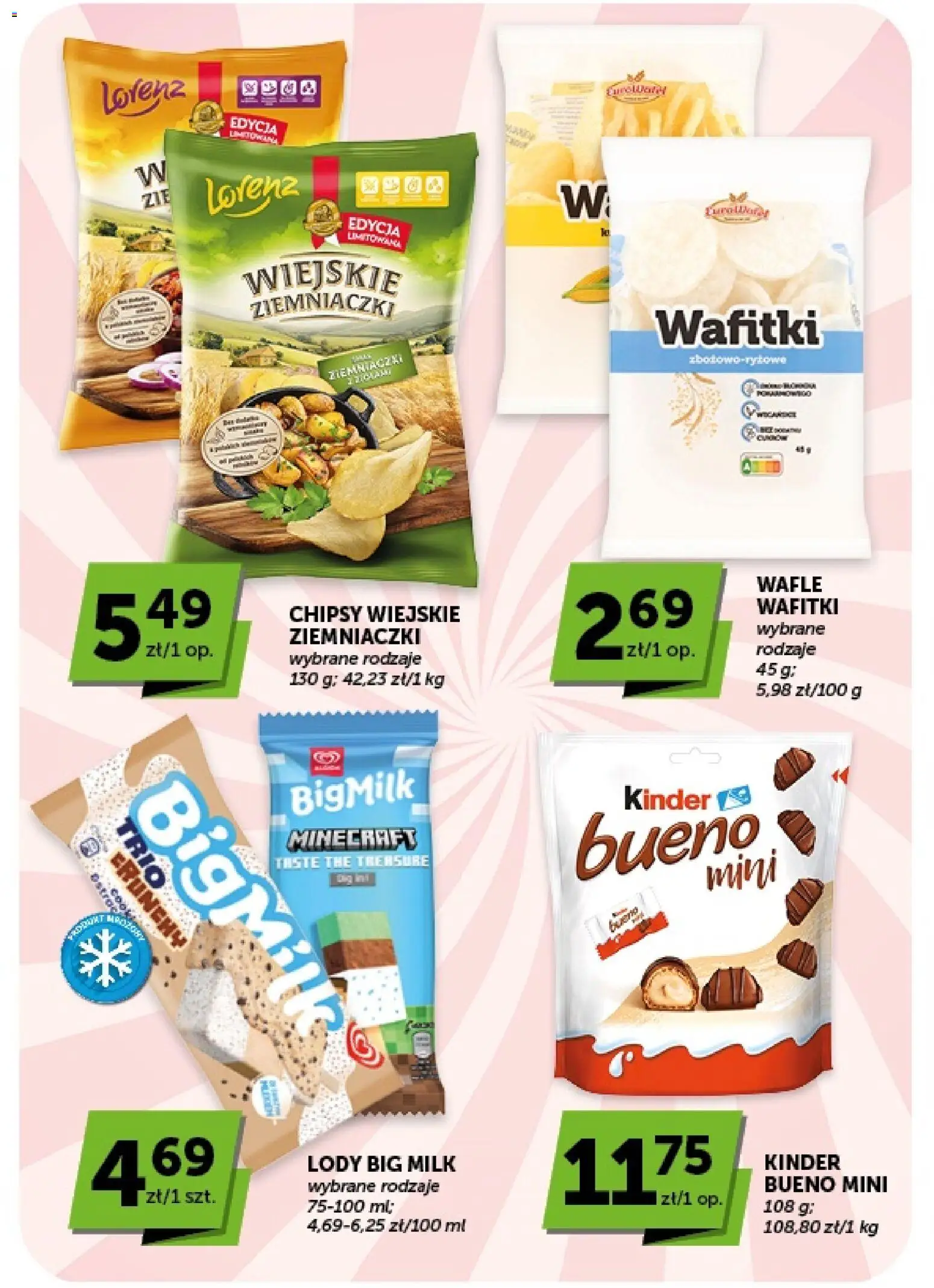 ABC gazetka od 16.07.2026 | Strona: 36 | Produkty: Chipsy, Wafle, Big Milk, Lody
