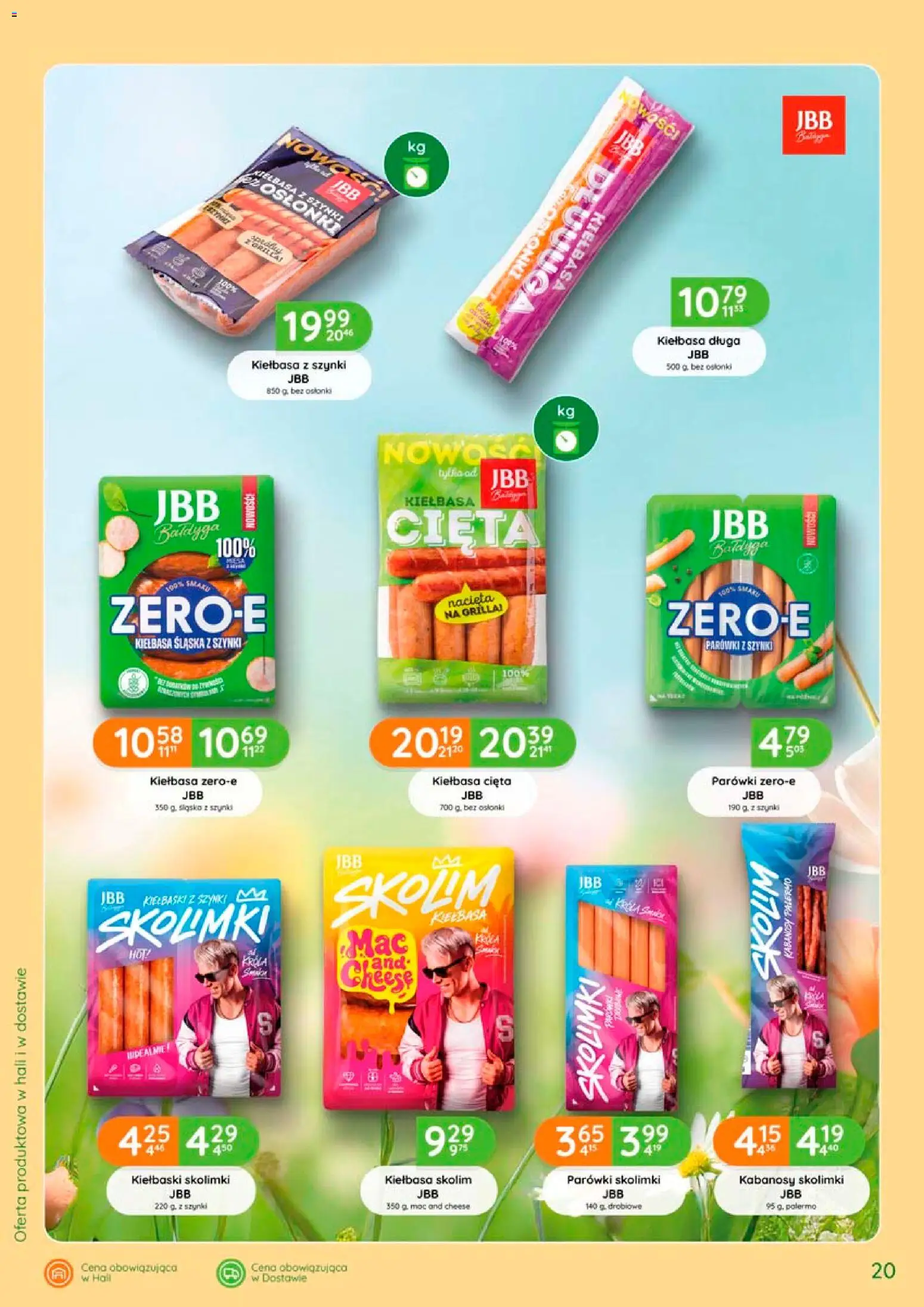 Eurocash gazetka - Katalog Wędlin od 06.08.2026 | Strona: 20 | Produkty: Kabanosy, Kiełbaski, Szynka, Kiełbasa śląska