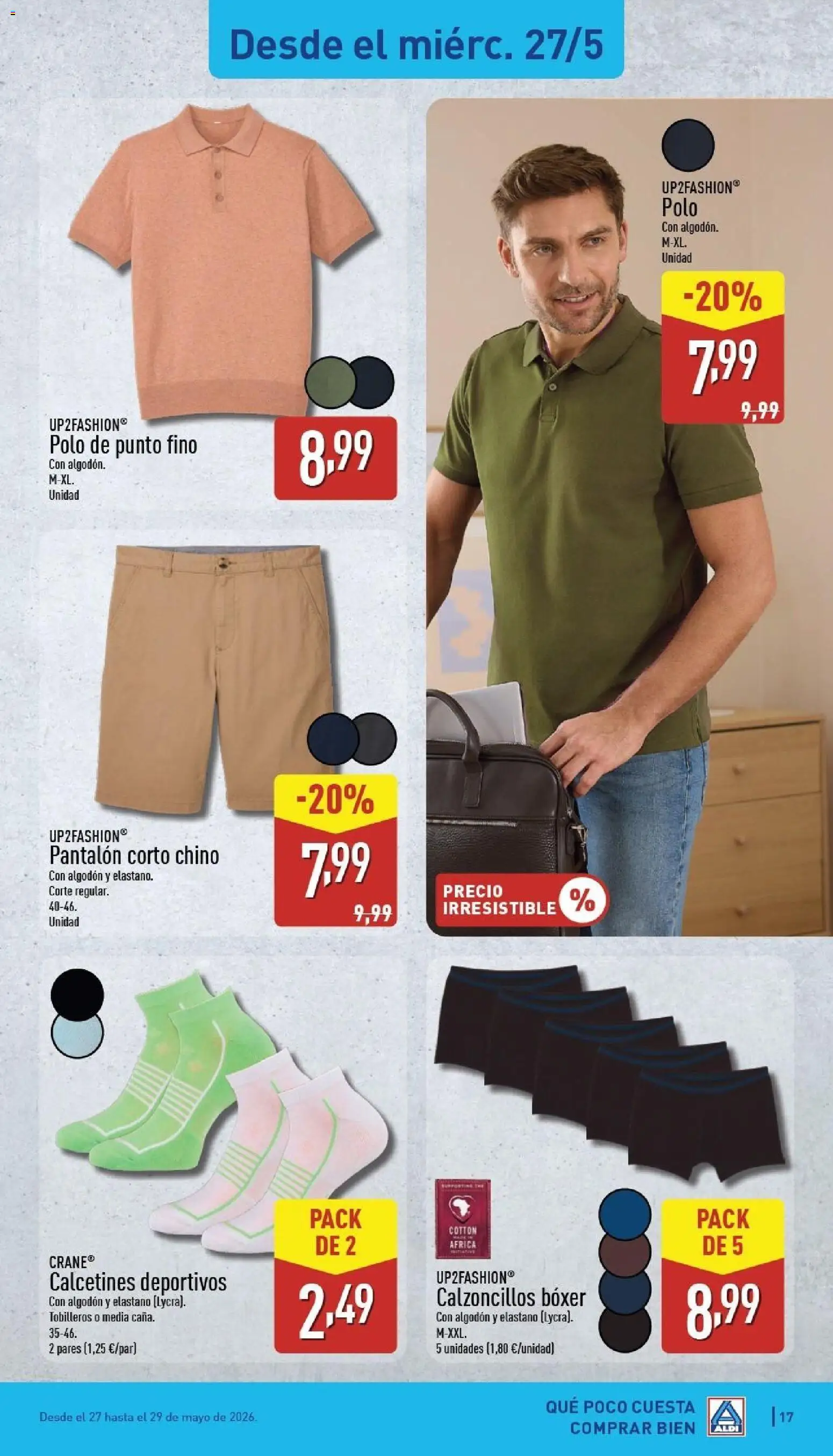 Aldi folleto Península │ válido desde el 25.05.2026 | Página: 17 | Productos: Pantalón corto