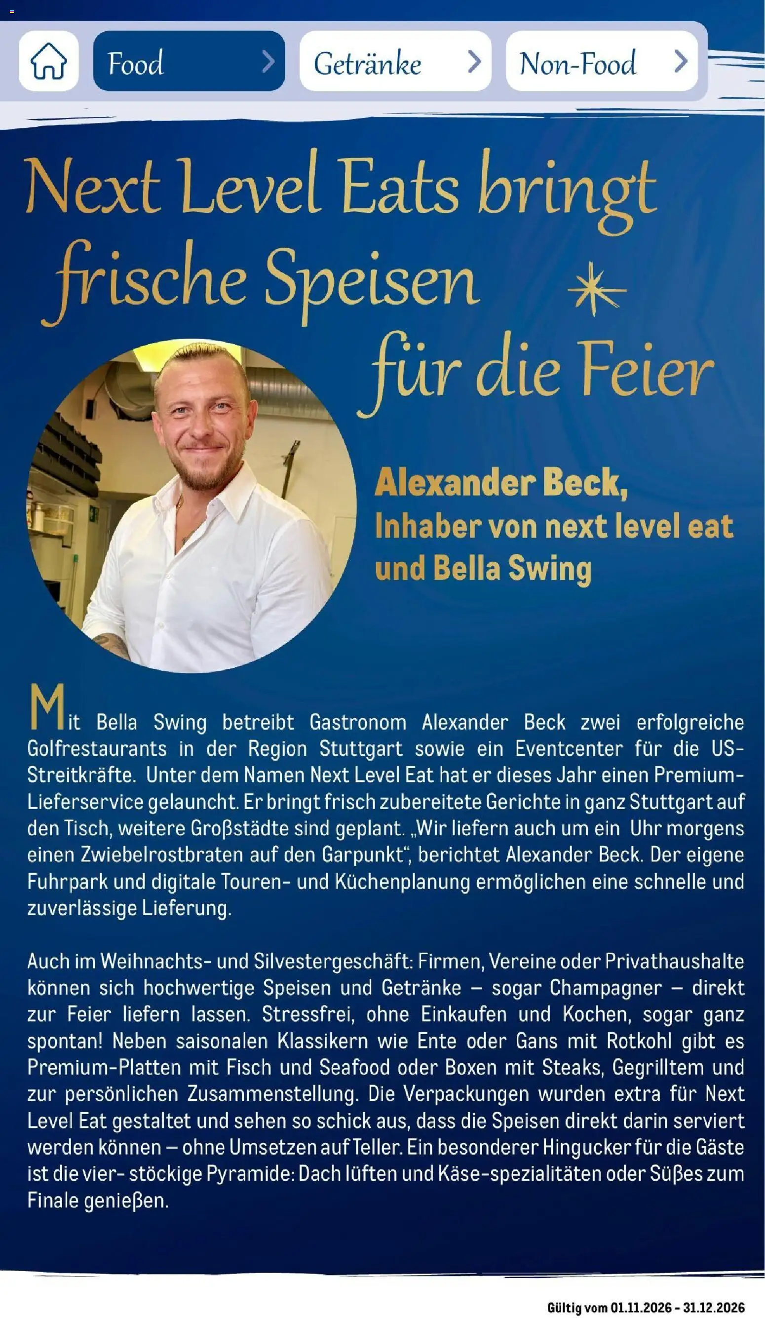 Metro Saisonkatalog Festtage voller Genuss – gültig ab 01.11.2026 | Seite: 37 | Produkte: Rotkohl, Fisch, Gerichte, Ente