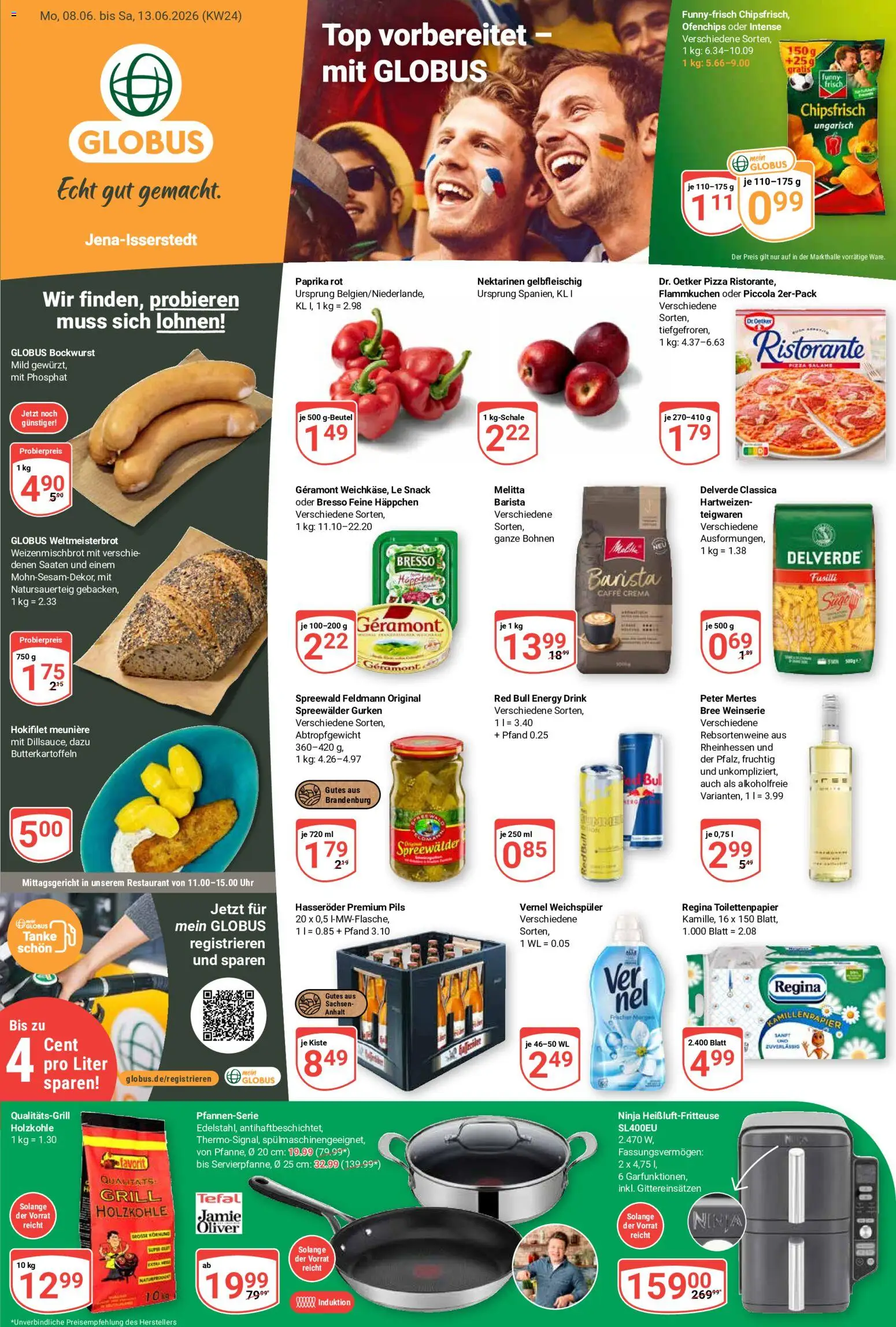 Globus Prospekt – gültig ab 08.06.2026 | Seite: 3 | Produkte: Top, Bresso, Hasseröder, Gurken