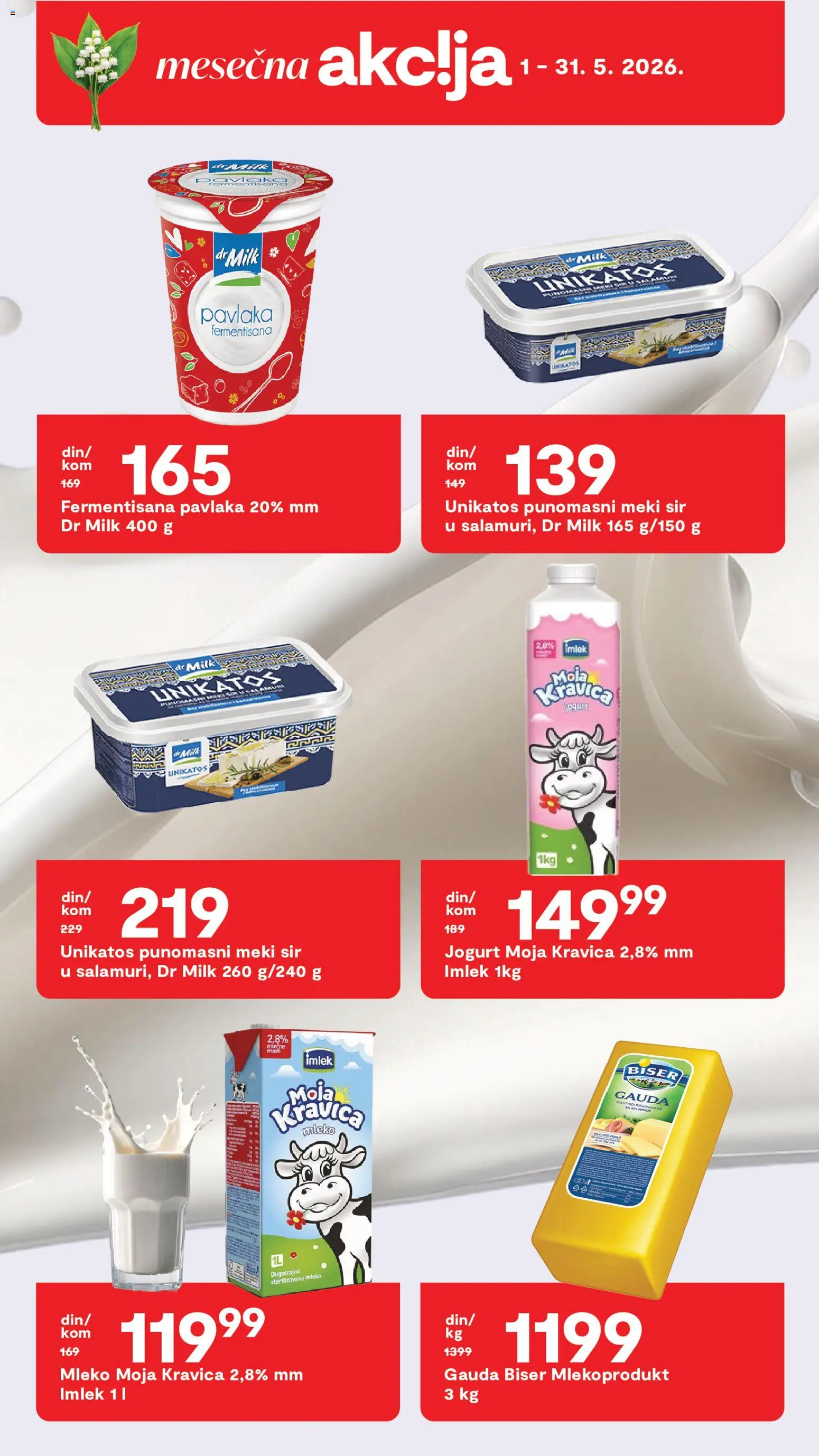 Matijevic katalog - važi od 08.05.2026 | Strana: 17 | Proizvode: Moja kravica, Mleko, Jogurt, Pavlaka