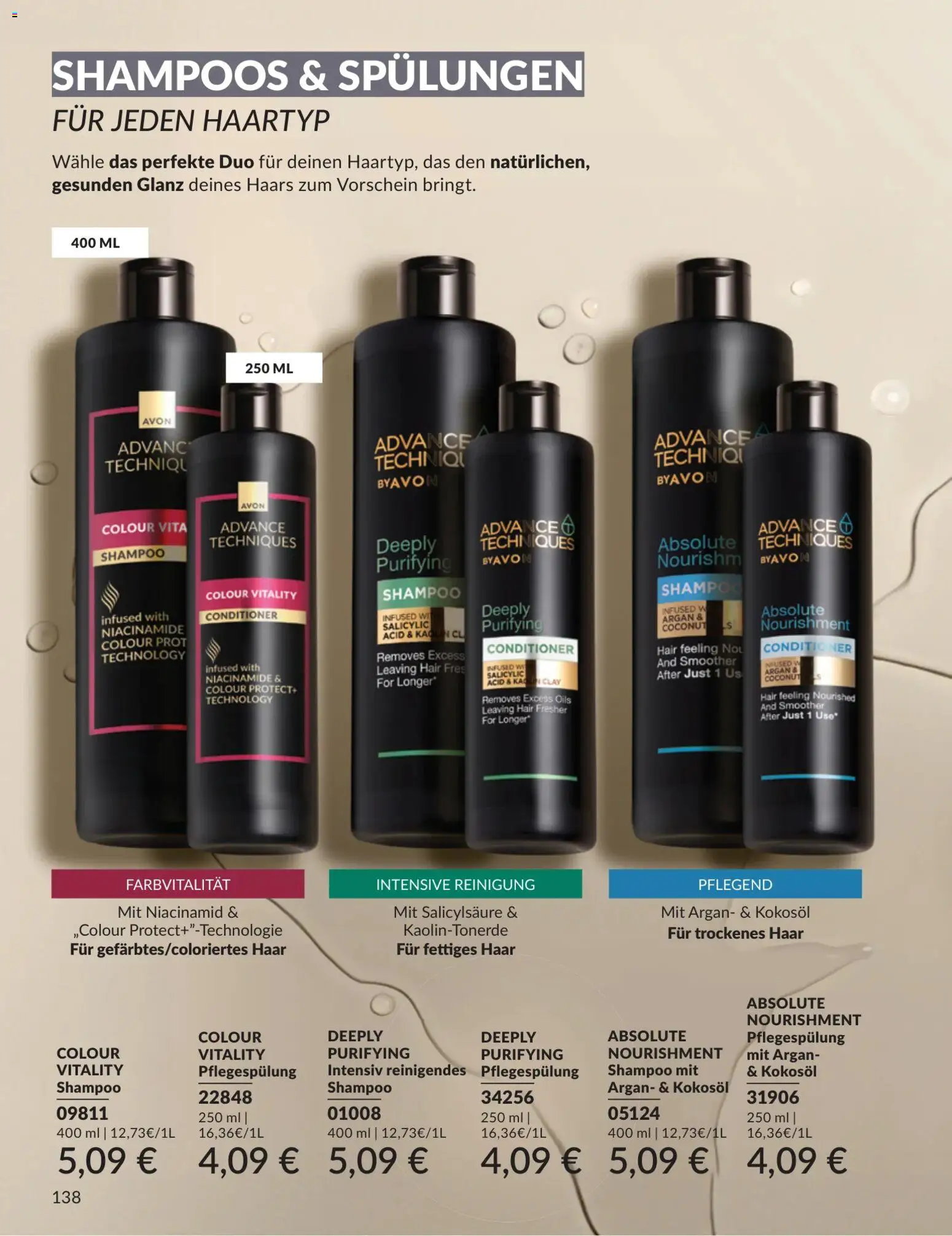 AVON Katalog Juli 2026 – gültig ab 01.07.2026 | Seite: 138 | Produkte: Shampoo