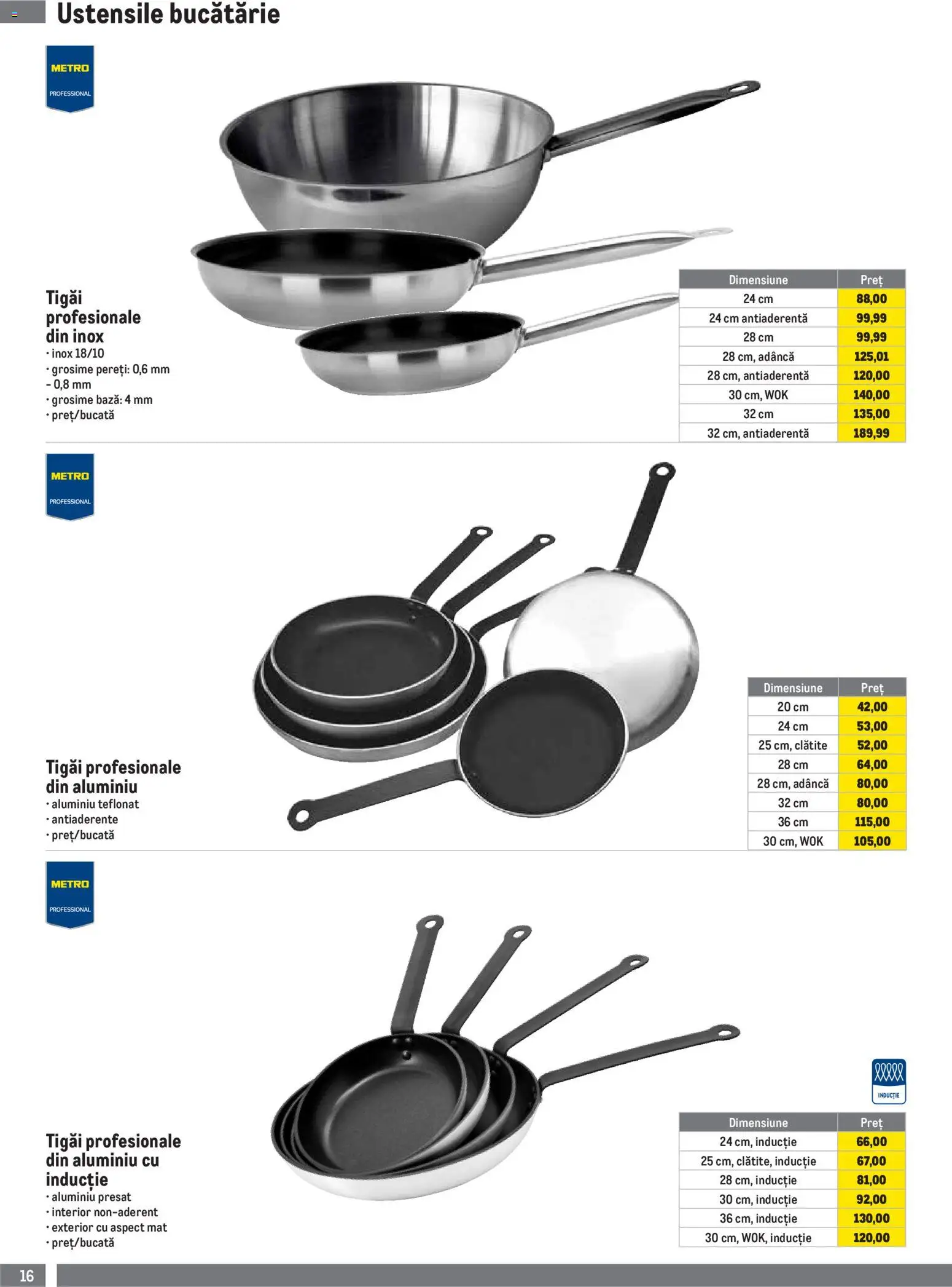 Noul catalog Metro – valabil de la 01.10.2026 | Pagină: 16 | Produse: Bucătărie, Clătite