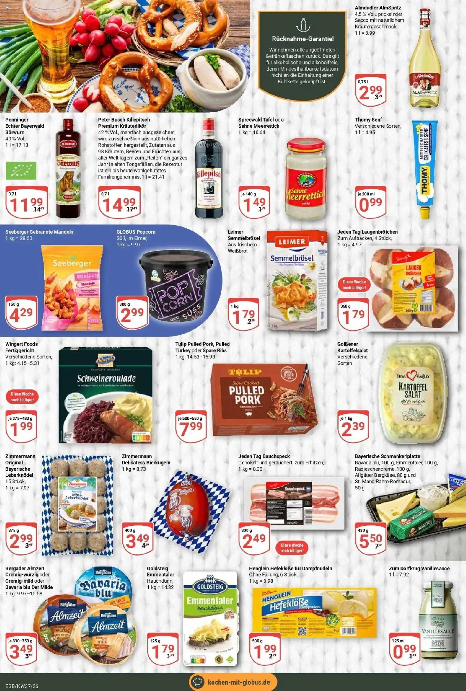 Globus Prospekt Eschborn – gültig ab 07.09.2026 | Seite: 9 | Produkte: Spare ribs, Mandeln, Popcorn, Salat