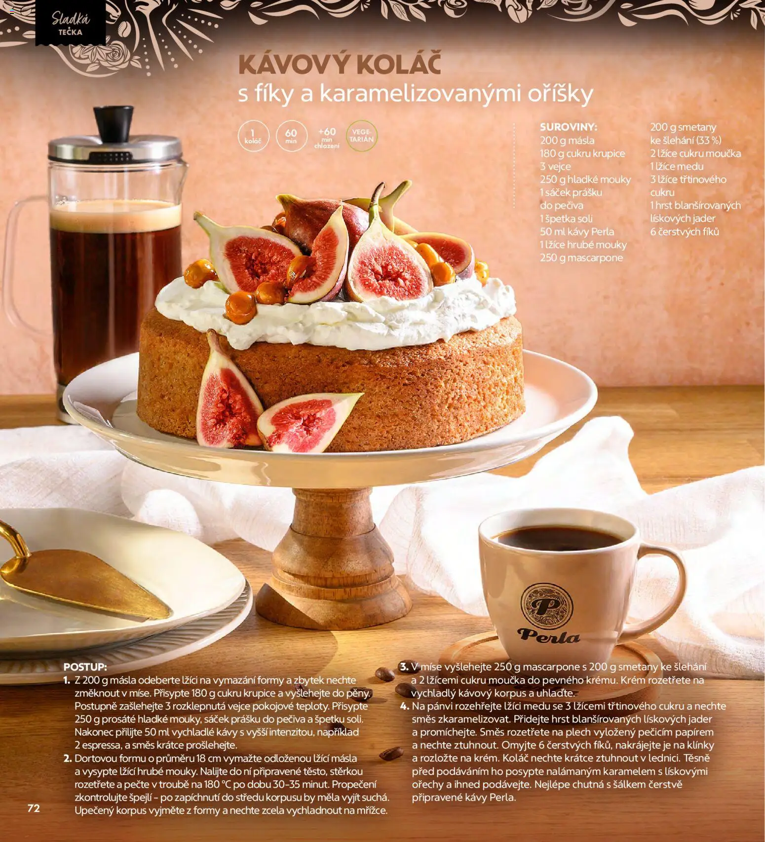 Albert magazín od 01.10.2026 | Strana: 72 | Produkty: Koláč, Ořechy, Perla, Mascarpone