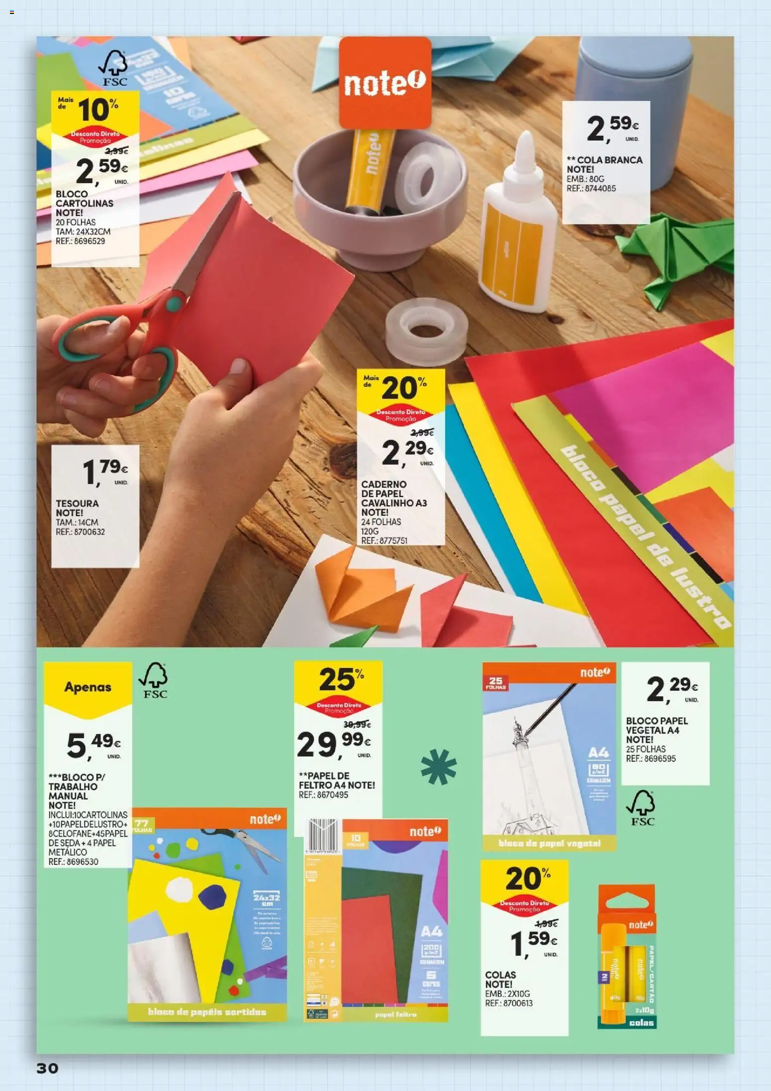 Continente - Açores Regresso às Aulas │ válido de 25/08/2026 | Página: 30 | Produtos: Caderno