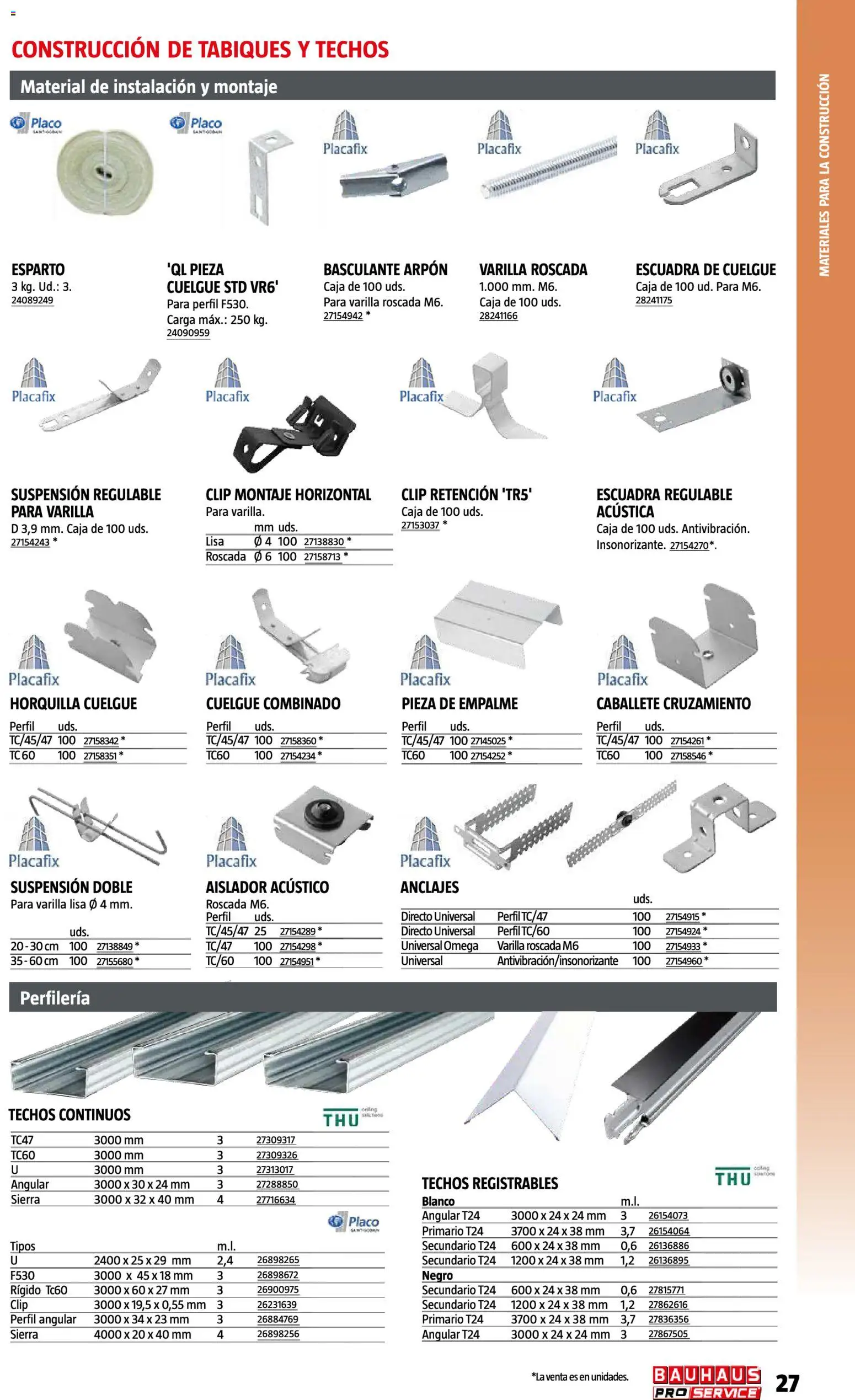 Bauhaus ProService │ válido desde el 11/05/2026 | Página: 27 | Productos: Horquilla, Omega, Caja