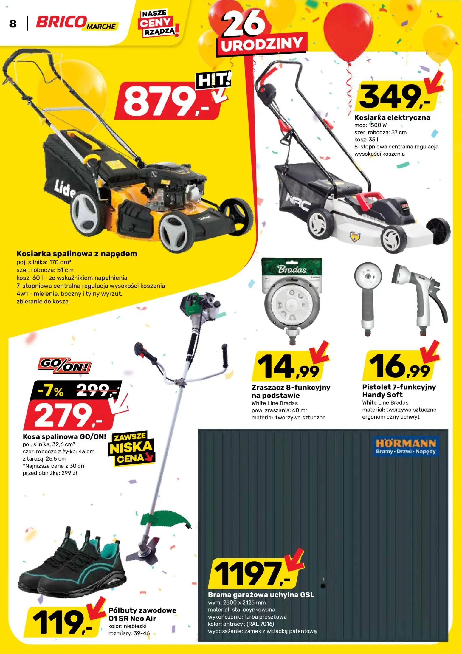 Brico Marché gazetka od 03.06.2026 | Strona: 8 | Produkty: Kosiarka, Kosz