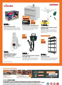 Náhled letáku OBI leták od 01.05.2026 | Strana: 23 | Produkty: Mop, Prodlužovací kabel, Regál, Kovový regál