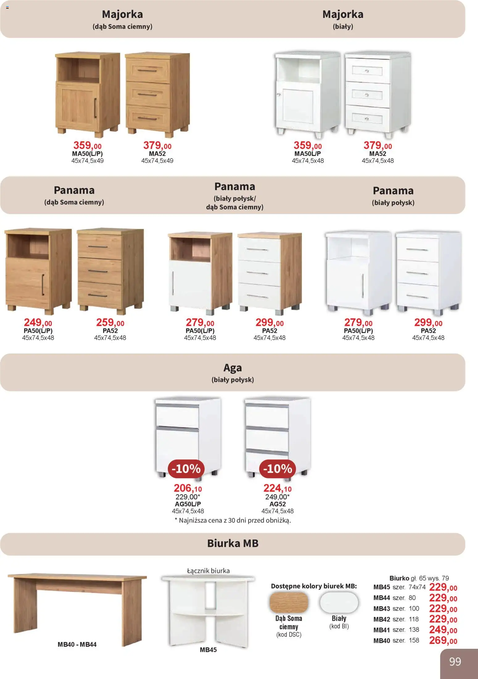 Bodzio Katalog od 01.04.2026 | Strona: 99 | Produkty: Biurko