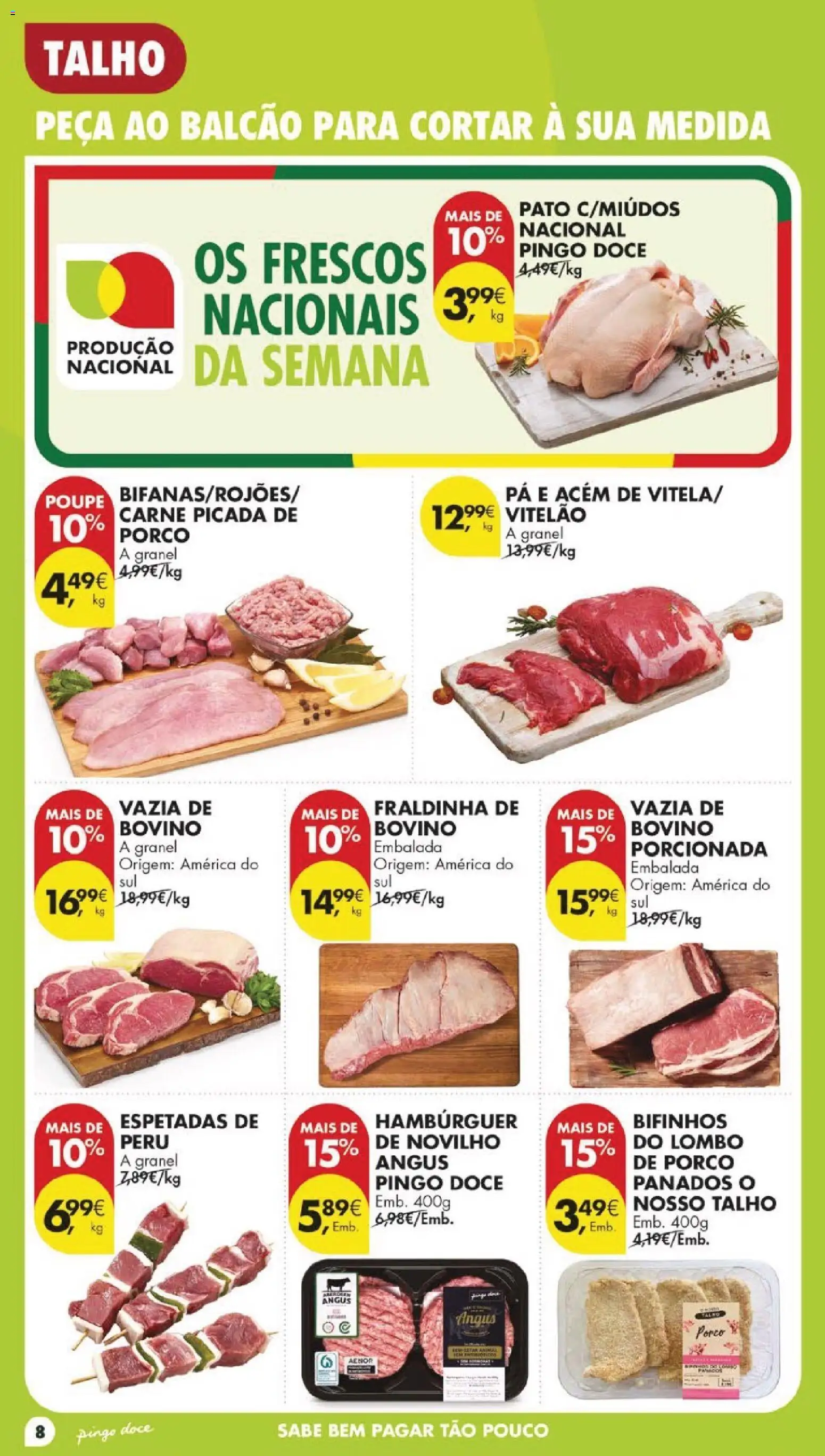 Pingo Doce folheto │ válido de 04/08/2026 | Página: 10 | Produtos: Peru, Lombo, Carne, Pá